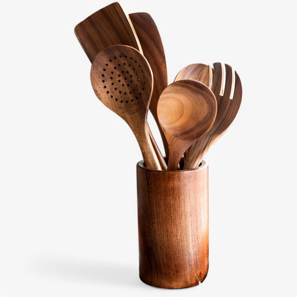 Set da cucina 6 pezzi - ecologica, antiaderente e durevole Legno - - antiaderente cucina cucina pezzi ecologica Kitchen kitchen & dining kitchen accessory kitchen tools legno Linen pezzi Unisex - Concept Palermo