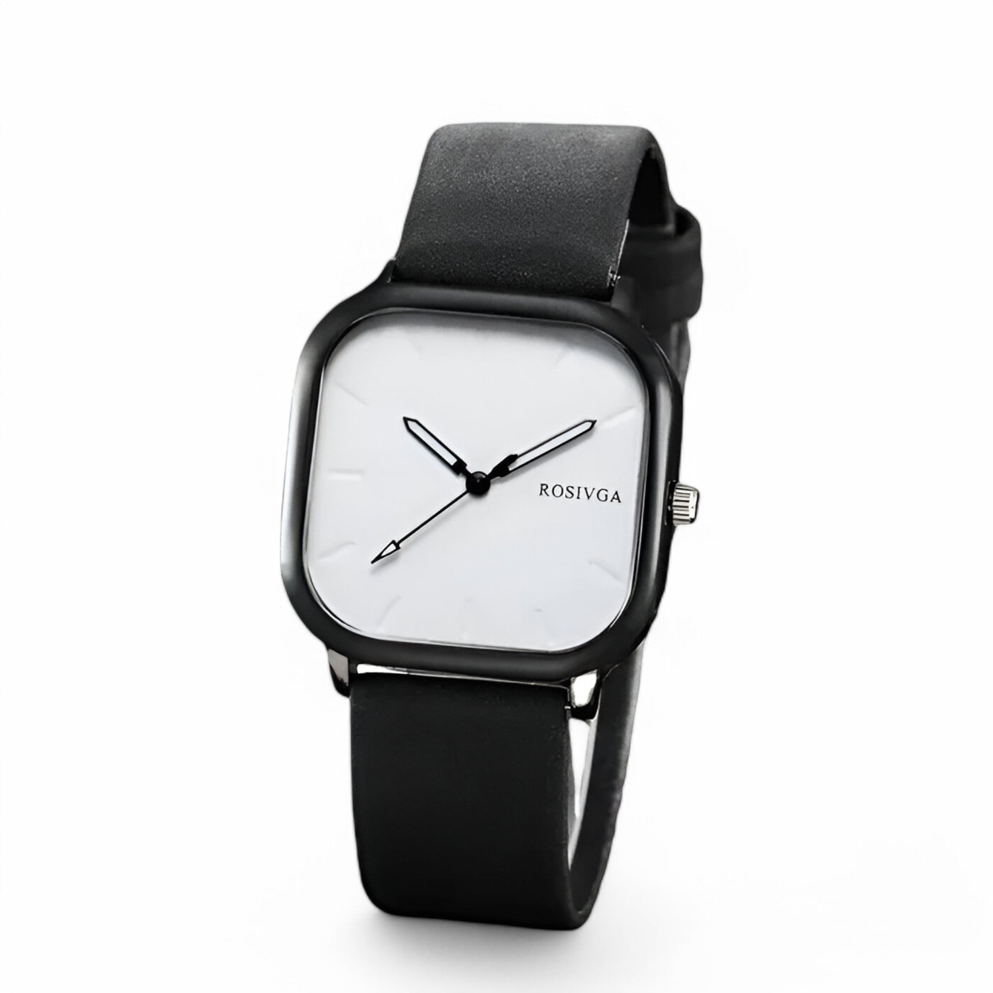 Orologio al quarzo con quadrante quadrato in pelle PU - - accessoires horloges orologio orologio quarzo pelle quadrante quadrato quarzo watches - Concept Palermo