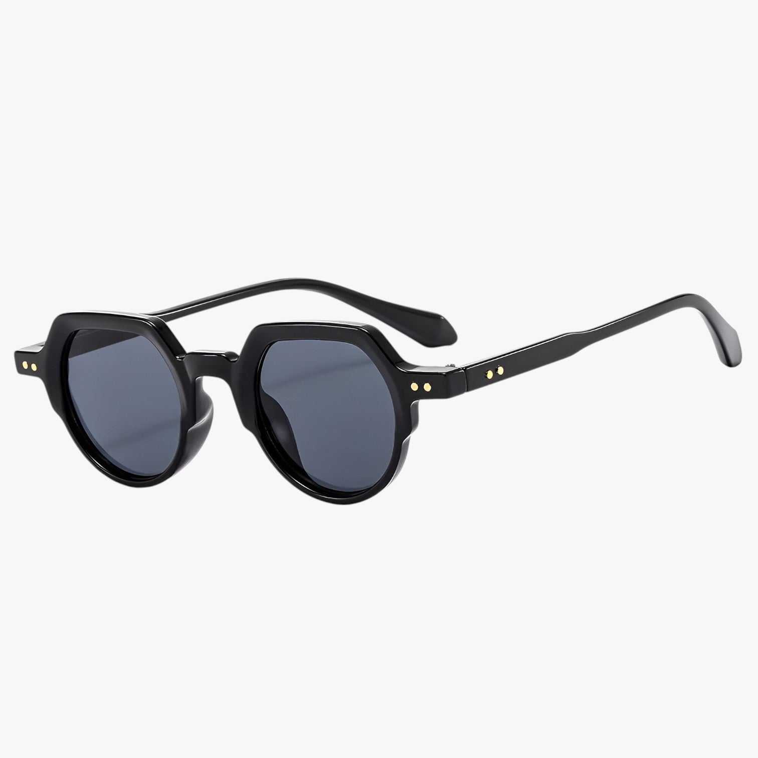 Occhiali da Sole Punk UV400 Design Irregolare Retrò con Lenti Oceaniche - nero come in foto - design Fashion Sunglasses irregolare lenti occhiali occhiali sole oceaniche punk retr sun glasses Sunglasses - Concept Palermo