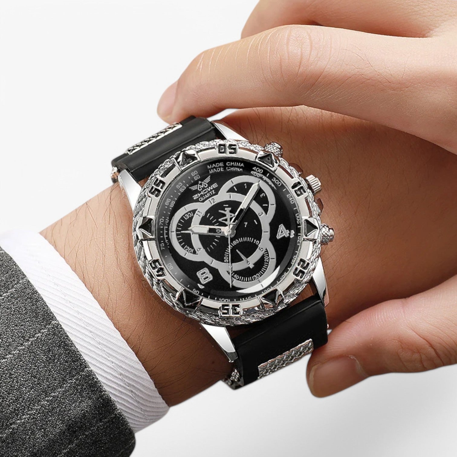 Orologio sportivo con cinturino in silicone comodo Uomo - - cinturino mens accessory orologio orologio sportivo silicone sportivo uomo watch watch for men watches - Concept Palermo