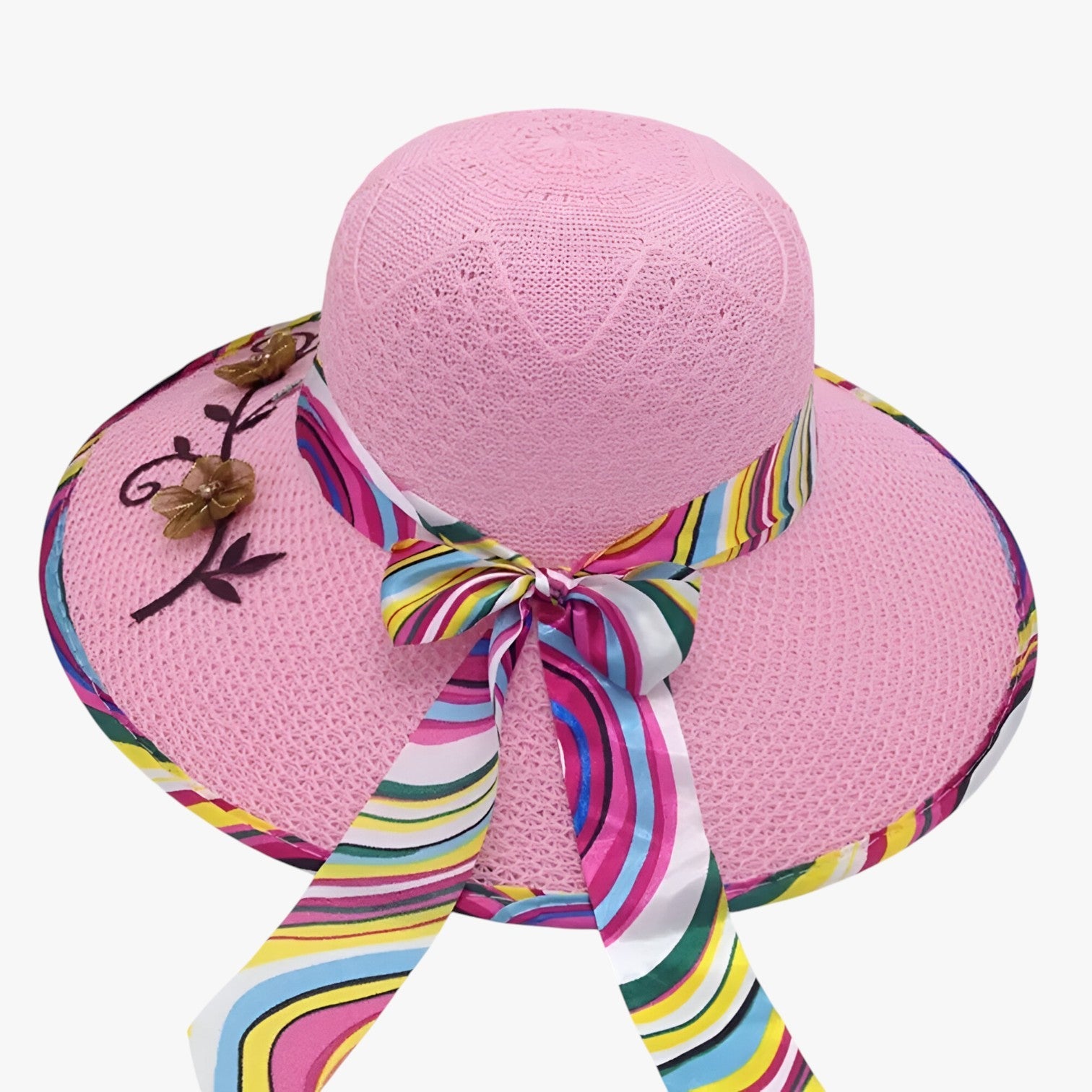Cappello estivo con grande fascia -, pieghevole e protettivo dai raggi UV Donna - - cappello cappello estivo donna estivo fascia hat Hat for girls pieghevole protettivo raggi summer hat Sun Hats women hat - Concept Palermo