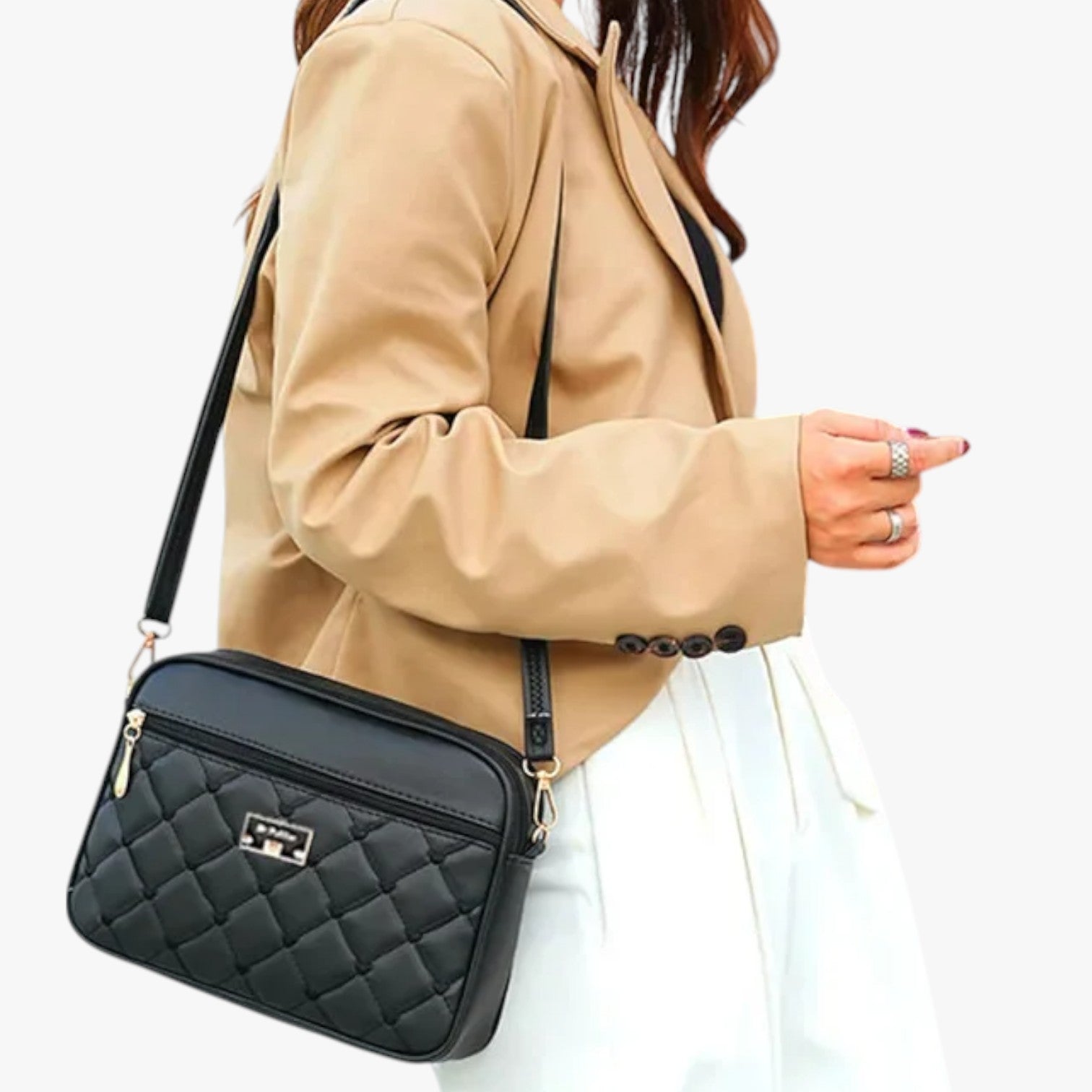 Borsa a Spalla Donna 2025 in PU Lingge, Piccola e Versatile - - bag Bags borsa borsa spalla Crossbody Bags donna lingge piccola spalla versatile women bag women bags - Concept Palermo