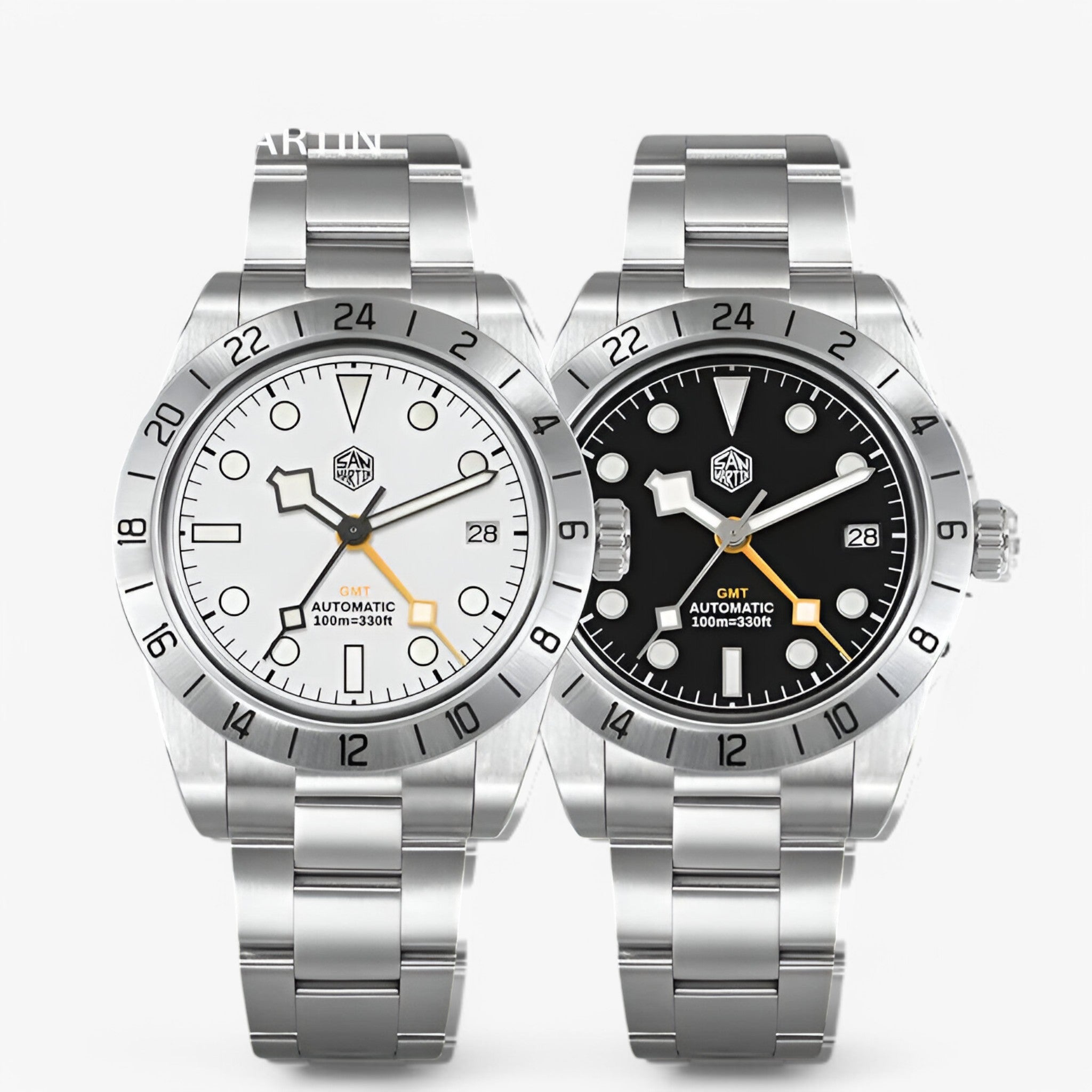 Orologio Automatico GMT Uomo in Acciaio Inox, Sportivo ed Elegante - - accessoires acciaio auto automatico horloges orologio orologio sportivo sport sportivo uomo watches - Concept Palermo
