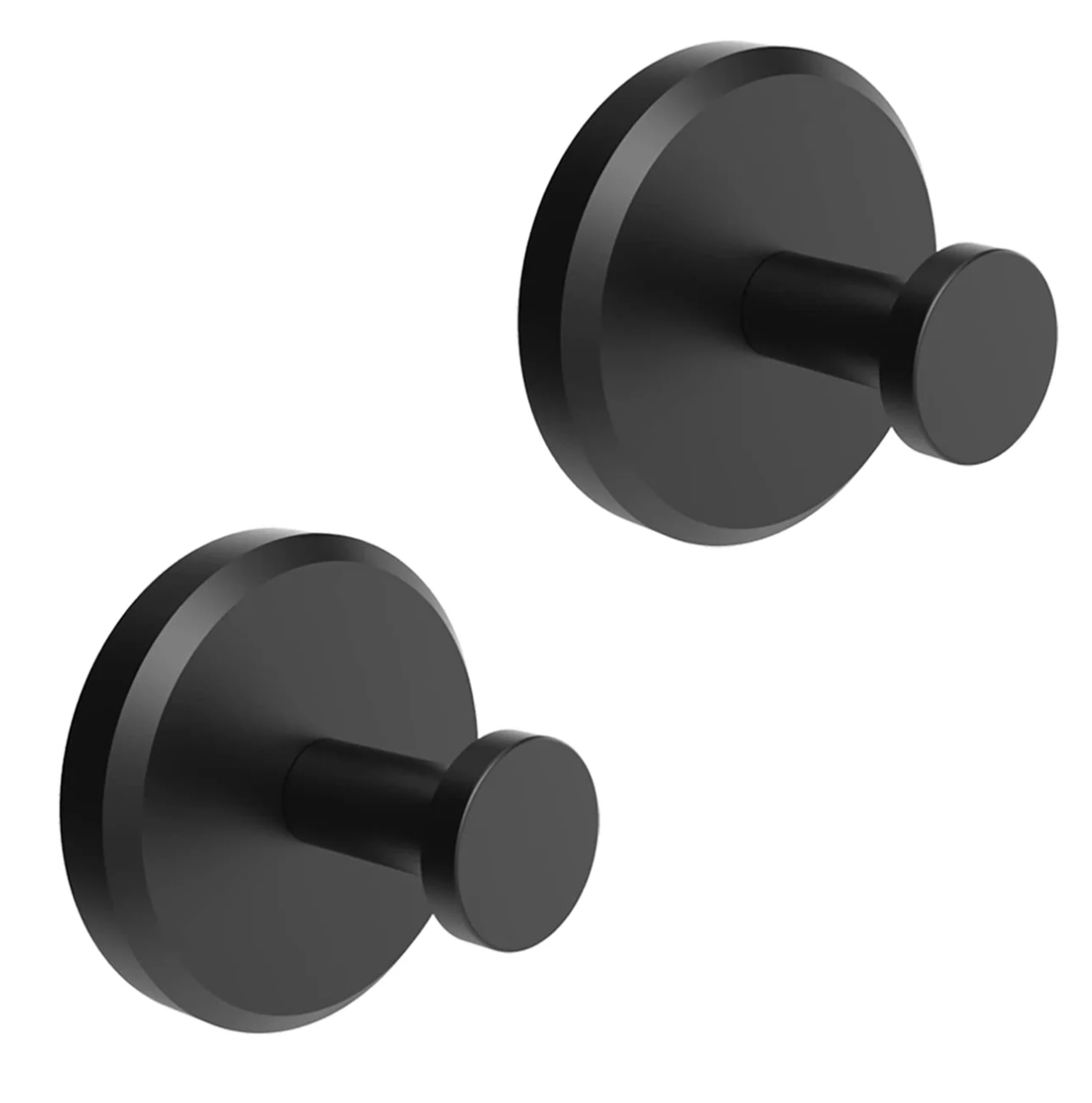 Gancio da parete per WC - 2+2 GRATIS Nero - gancio gancio parete home & garden parete robe hooks - Concept Palermo