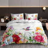 Luxuriöser Doppelbett-Bettbezug Weiß, 100% ägyptische Baumwolle 1000 Fäden, weich und atmungsaktiv