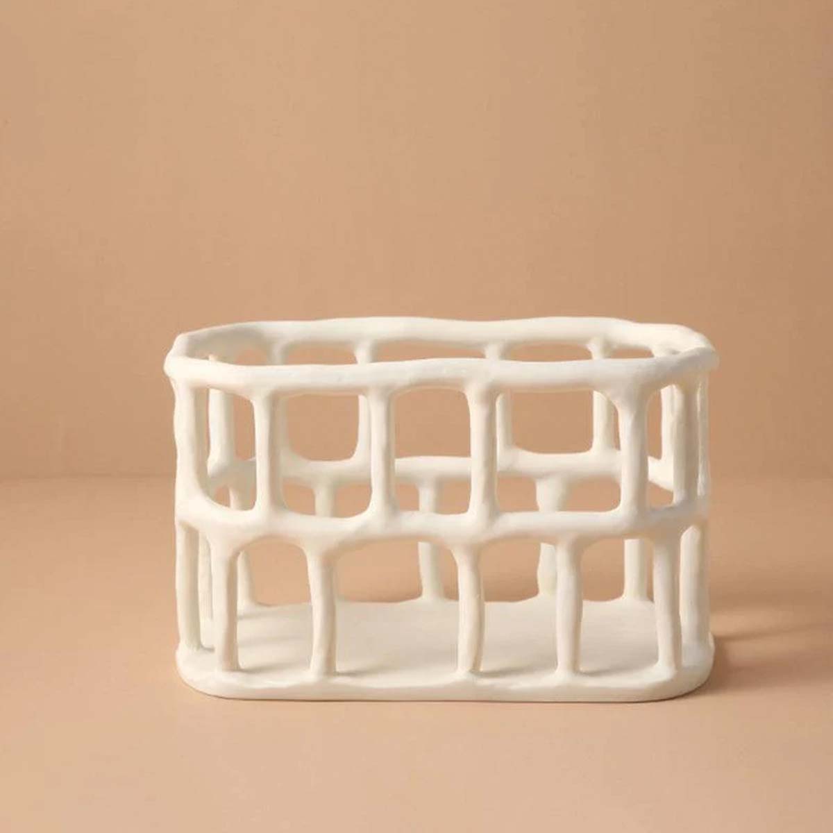 Ciotola di Frutta in Resina Artistica con Design - Bianco - artistica Ceramics ciotola ciotola frutta Decor design frutta Kitchen kitchen & dining resina - Concept Palermo