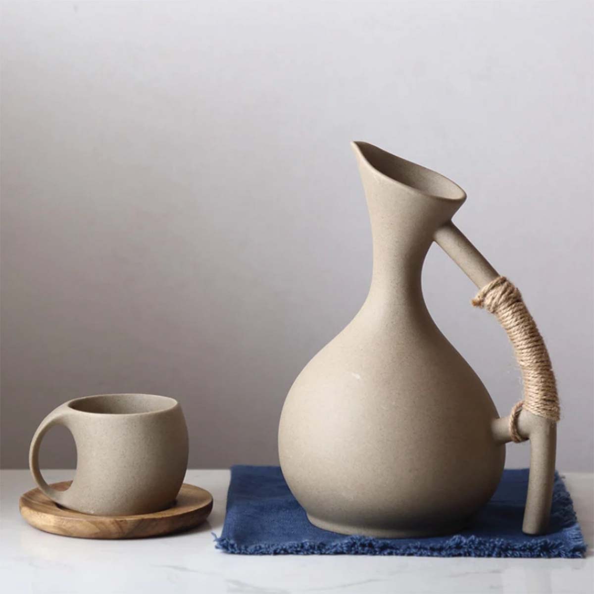 Kanne in Ceramica Fatti a Mano Collezione di Bevande Biologiche con Stile Uomo - - bevande biologiche ceramica Ceramics collezione fatti home & garden kanne kanne ceramica Kitchen - Concept Palermo