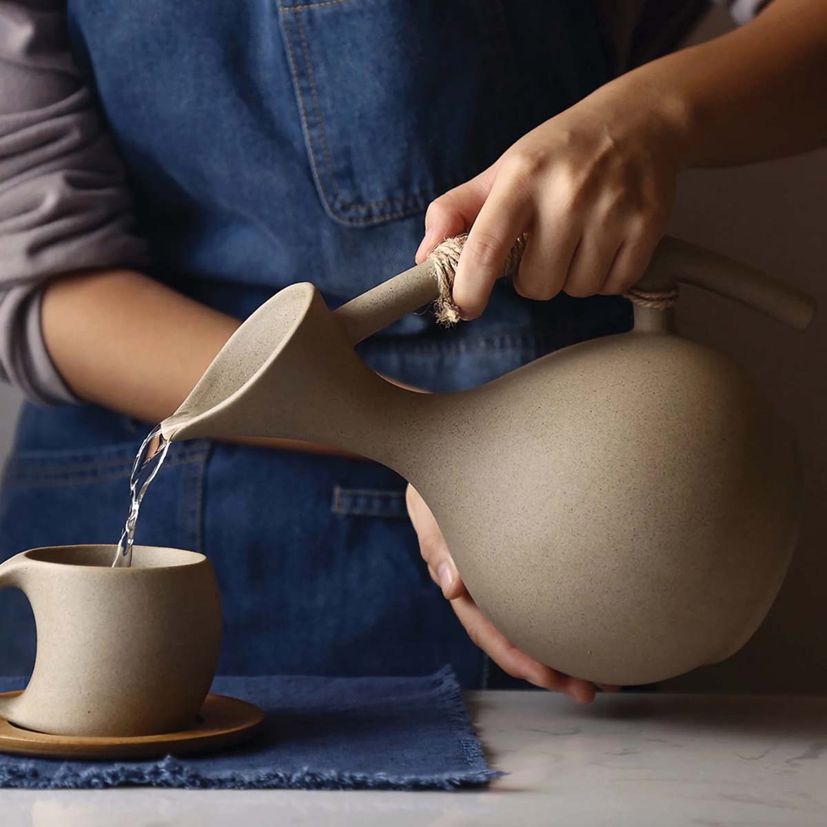 Kanne in Ceramica Fatti a Mano Collezione di Bevande Biologiche con Stile Uomo - - bevande biologiche ceramica Ceramics collezione fatti home & garden kanne kanne ceramica Kitchen - Concept Palermo