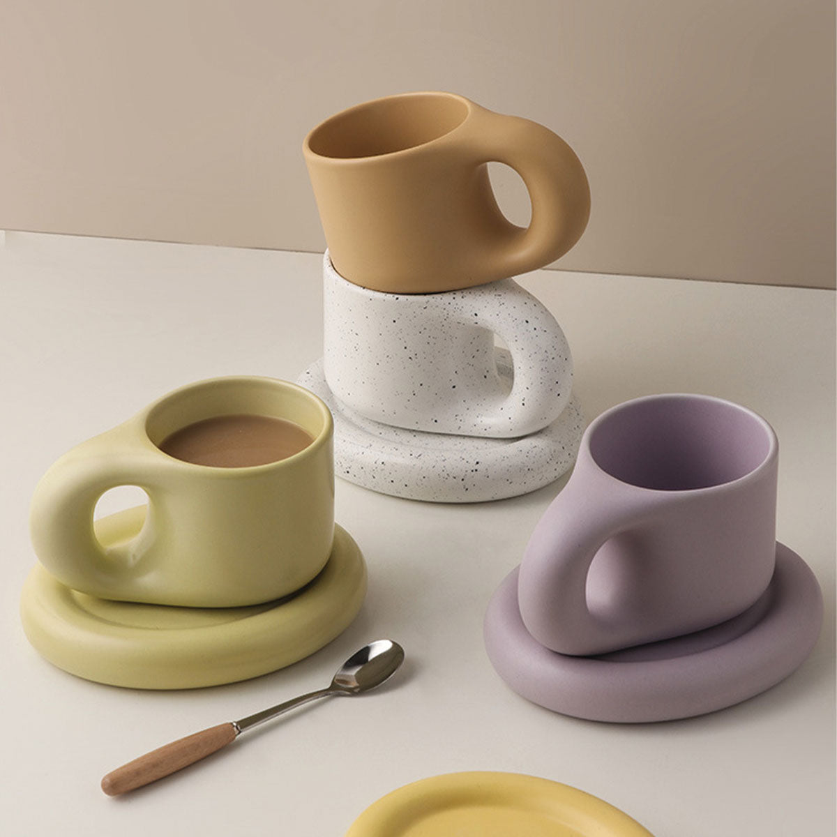 Tazza da Espresso Chic Kraftig in Ceramica Design e Robusto per il Tuo Piacere di Espresso - - ceramica Ceramics chic design espresso home & garden Kitchen kraftig piacere robusto - Concept Palermo