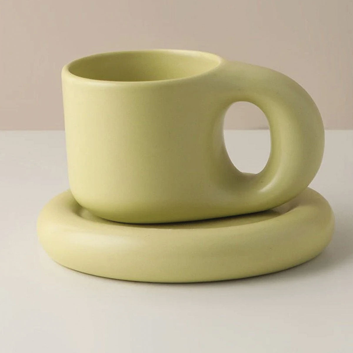 Tazza da Espresso Chic Kraftig in Ceramica Design e Robusto per il Tuo Piacere di Espresso - Verde - ceramica Ceramics chic design espresso home & garden Kitchen kraftig piacere robusto - Concept Palermo