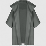 Midi damesjas van katoen met lange mouwen - Elegant en comfortabel