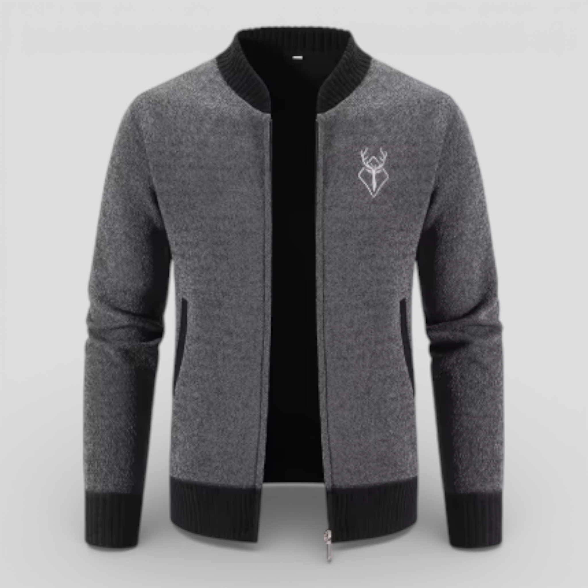 Cardigan Zippato Uomo 100% Lana Merino - Caldo, Morbido e Confortevole - - cardigan cardigan avec poches cardigan zippé cardigan élégant cardigans pour hommes chaud et pratique cross-from-marche-lino-15840255050077 homme mode masculine New-google outerwear moderne pratique style polyvalent vêtement homme vêtement léger zippé - Concept Palermo