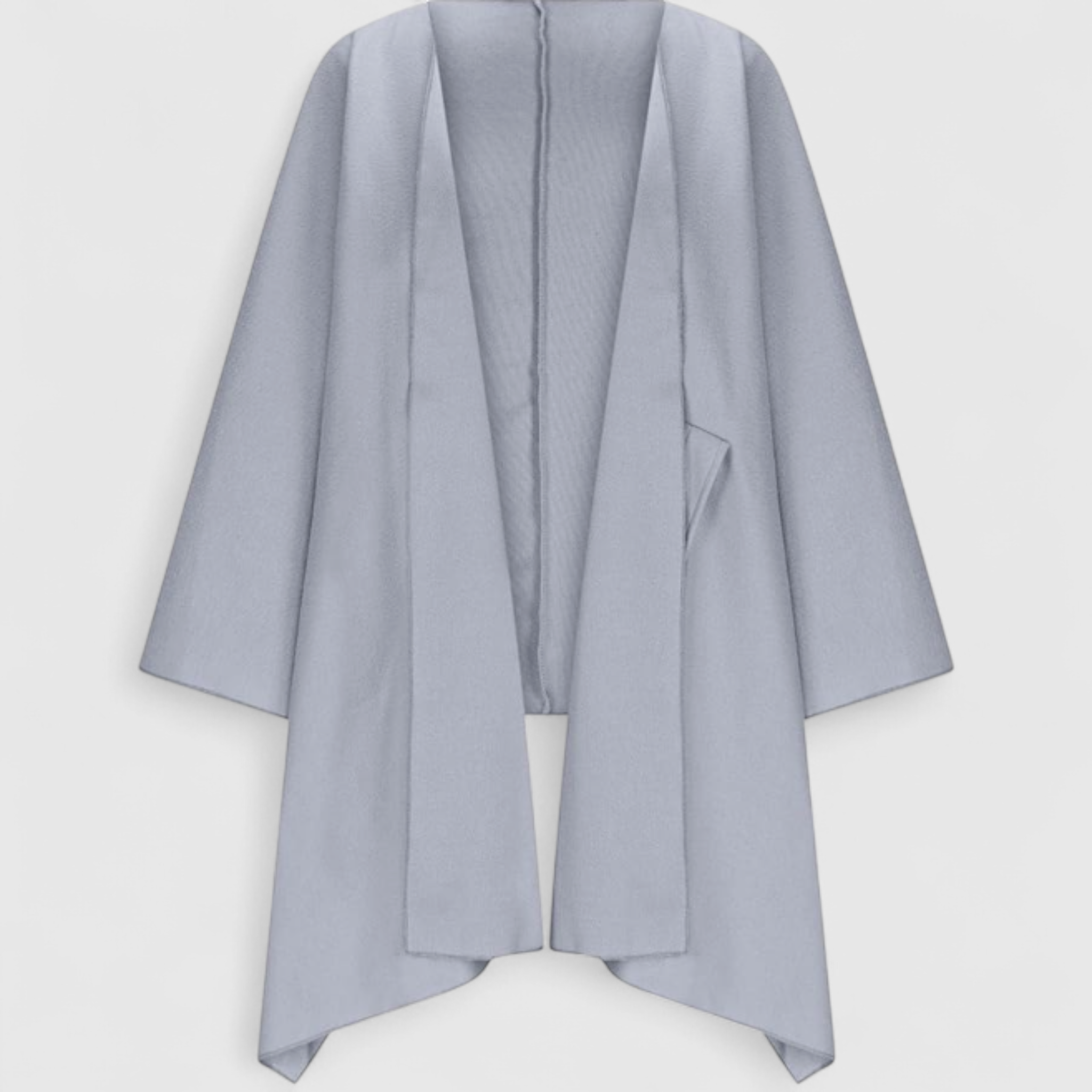 Cardigan Donna Oversize in Maglia con Maniche a Pipistrello, Morbido e Caldo - Grigio - aperto autunno caldo cardigan cardigan donna comfort donna inverno maglioni e cardigan maniche maniche a pipistrello moda donna oversize pipistrello stile - Concept Palermo