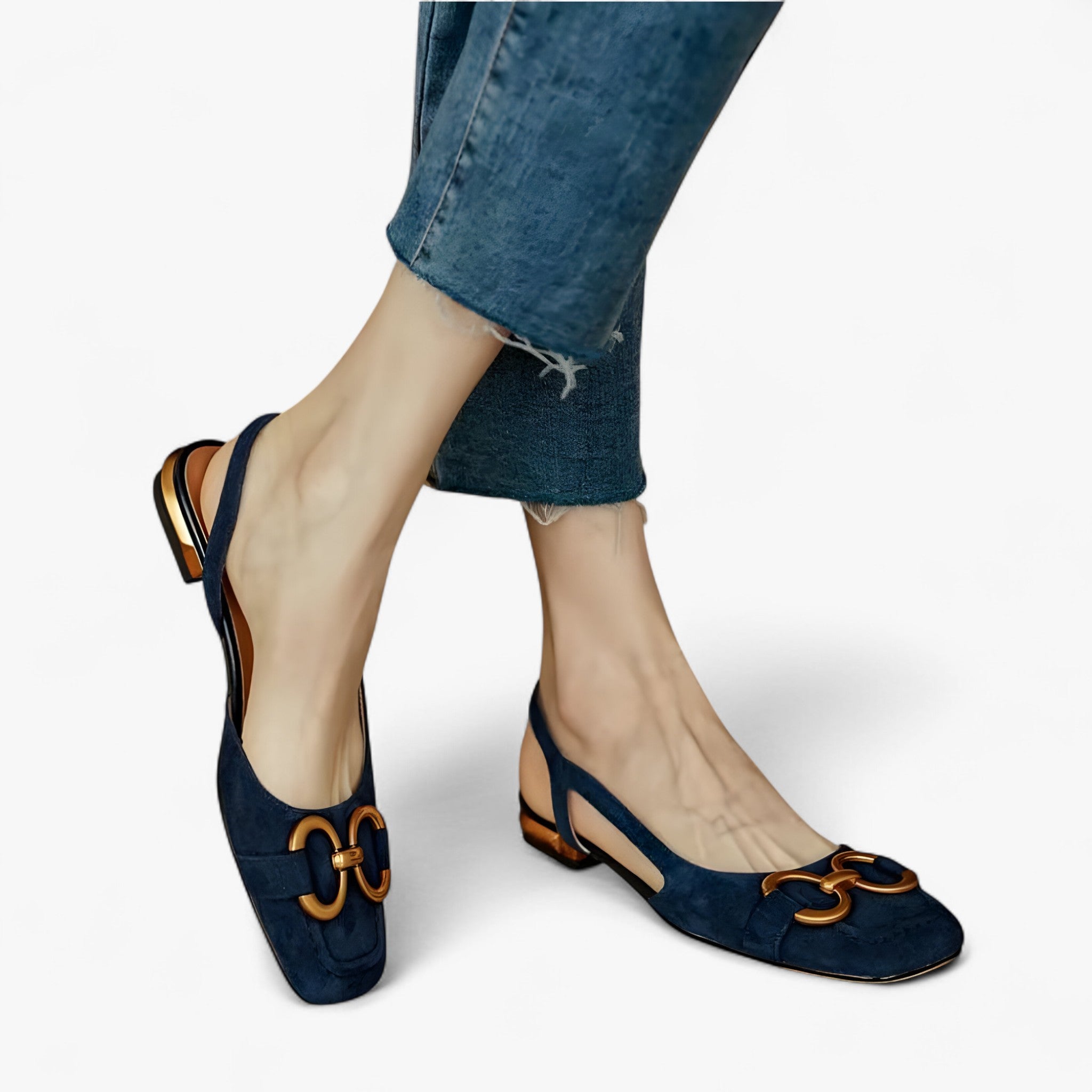 Sandali Donna Ortopedici Comodi in Vera Pelle con Zeppa per Fascite Plantare - Blu scuro - ammortizzazione integrale calzature stabili donna ortopedici pantofole ortopediche sandali sandali artigianali sandali comfort sandali estivi sandali ortopedici sandali regolabili sandals scarpe in pelle vestibilità personalizzata - Concept Palermo