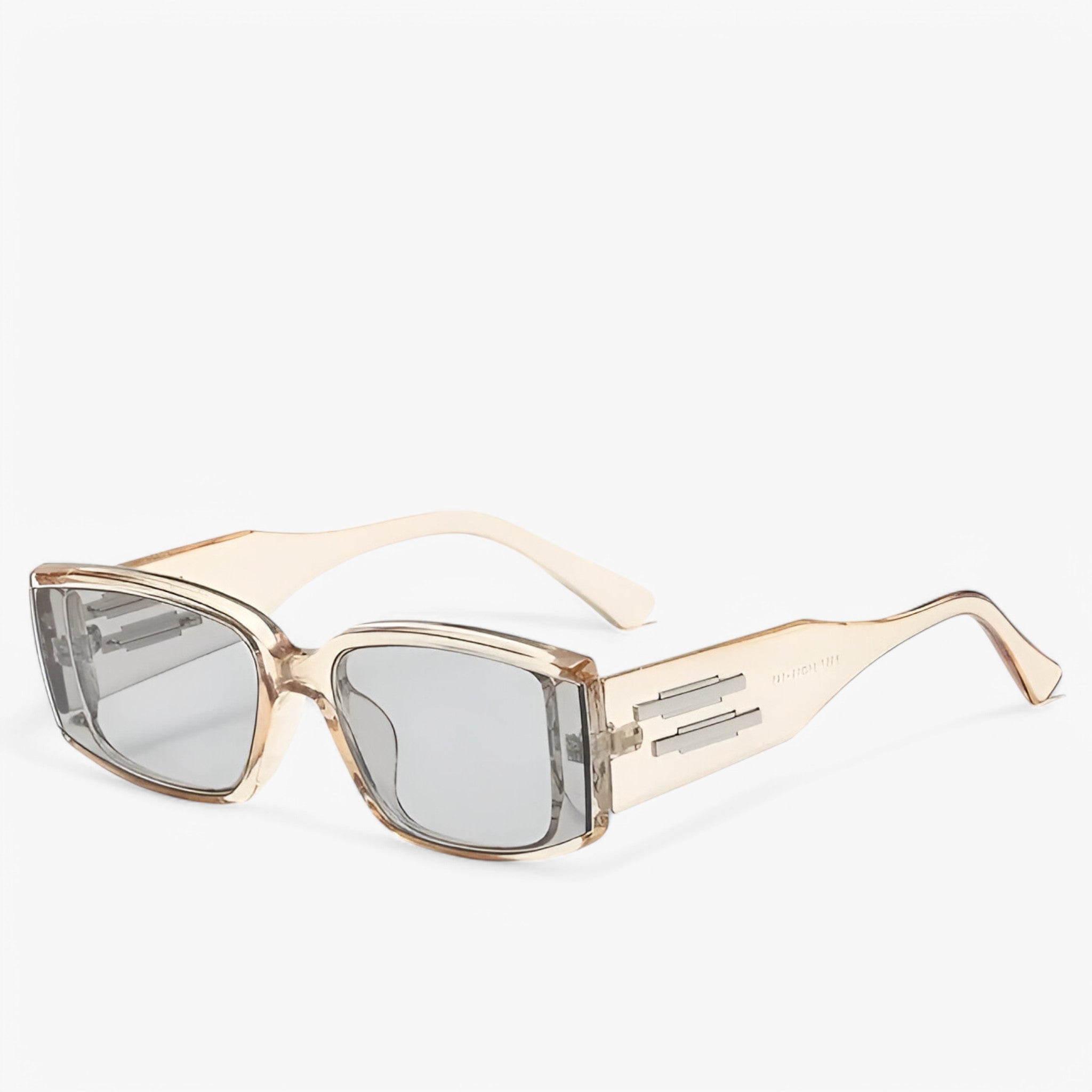 Occhiali da sole retrò con montatura rettangolare piccola - Tè Grigio Come immagine - montatura occhiali occhiali sole piccola retr rettangolare shades for men sole sunglasses - Concept Palermo