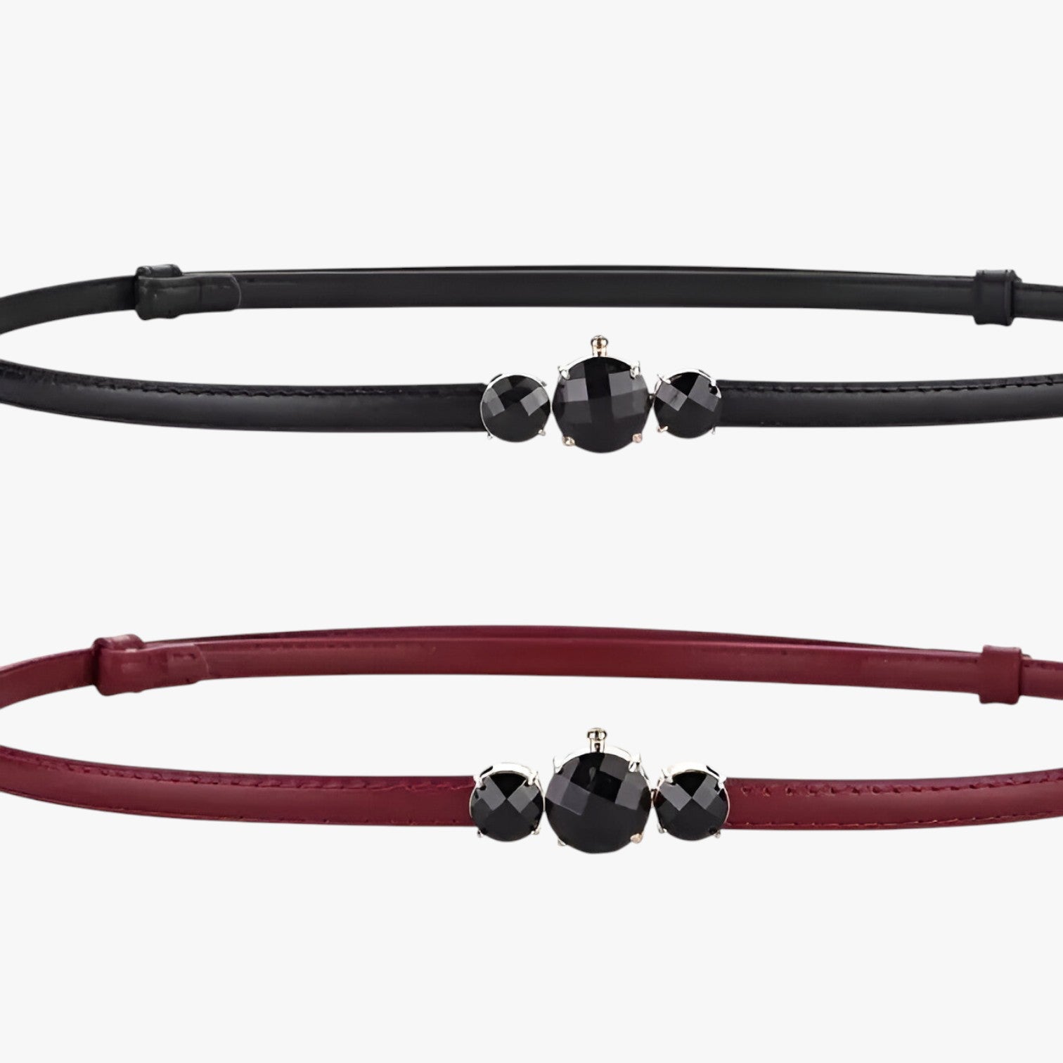 Cintura sottile in vera pelle – Eleganza regolabile Donna - - Belts cintura cintura sottile donna eleganza pelle regolabile sottile vera waist belt for women Womens belt - Concept Palermo