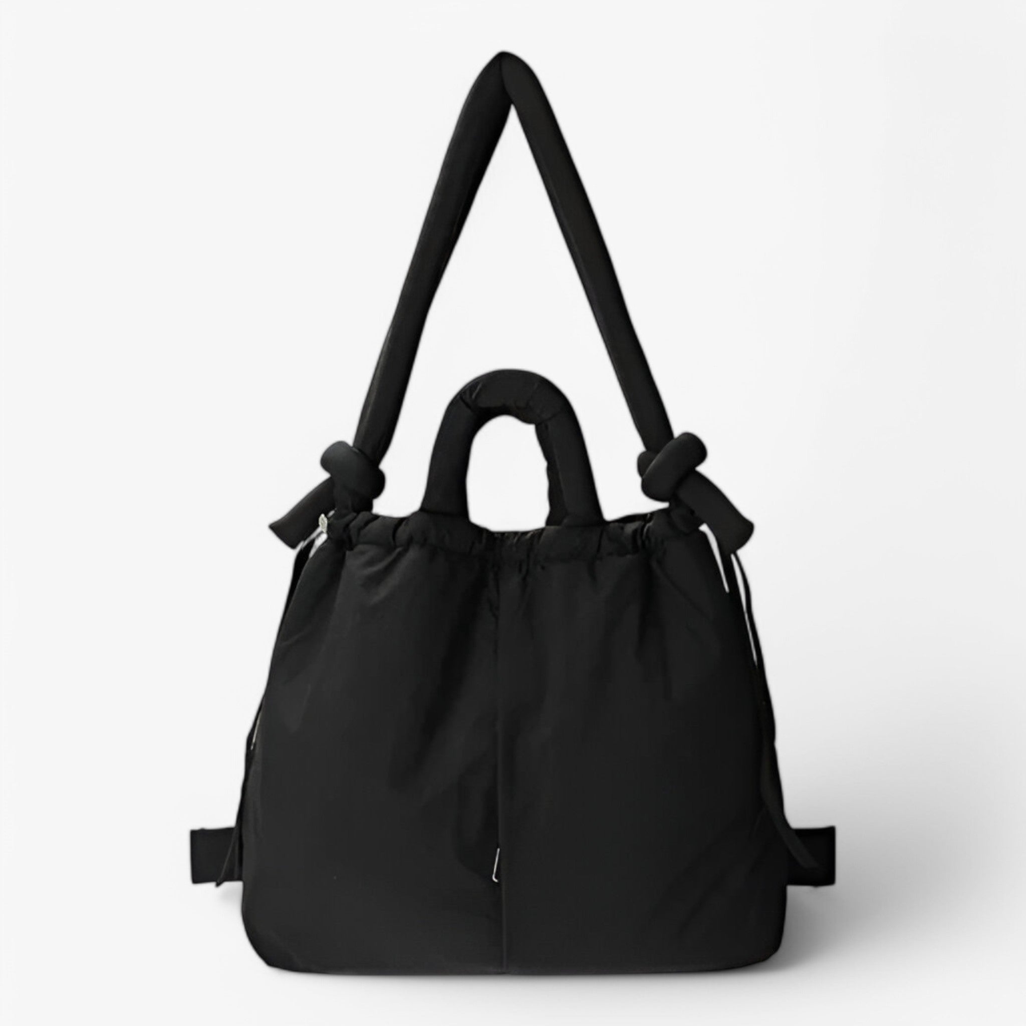 Borsa a Spalla Puffer Nera Grande Donna, Morbida Elegante Invernale con Tracolla - Nero - bags borsa borsa spalla donna new_for_google_may puffer spalla unica - Concept Palermo