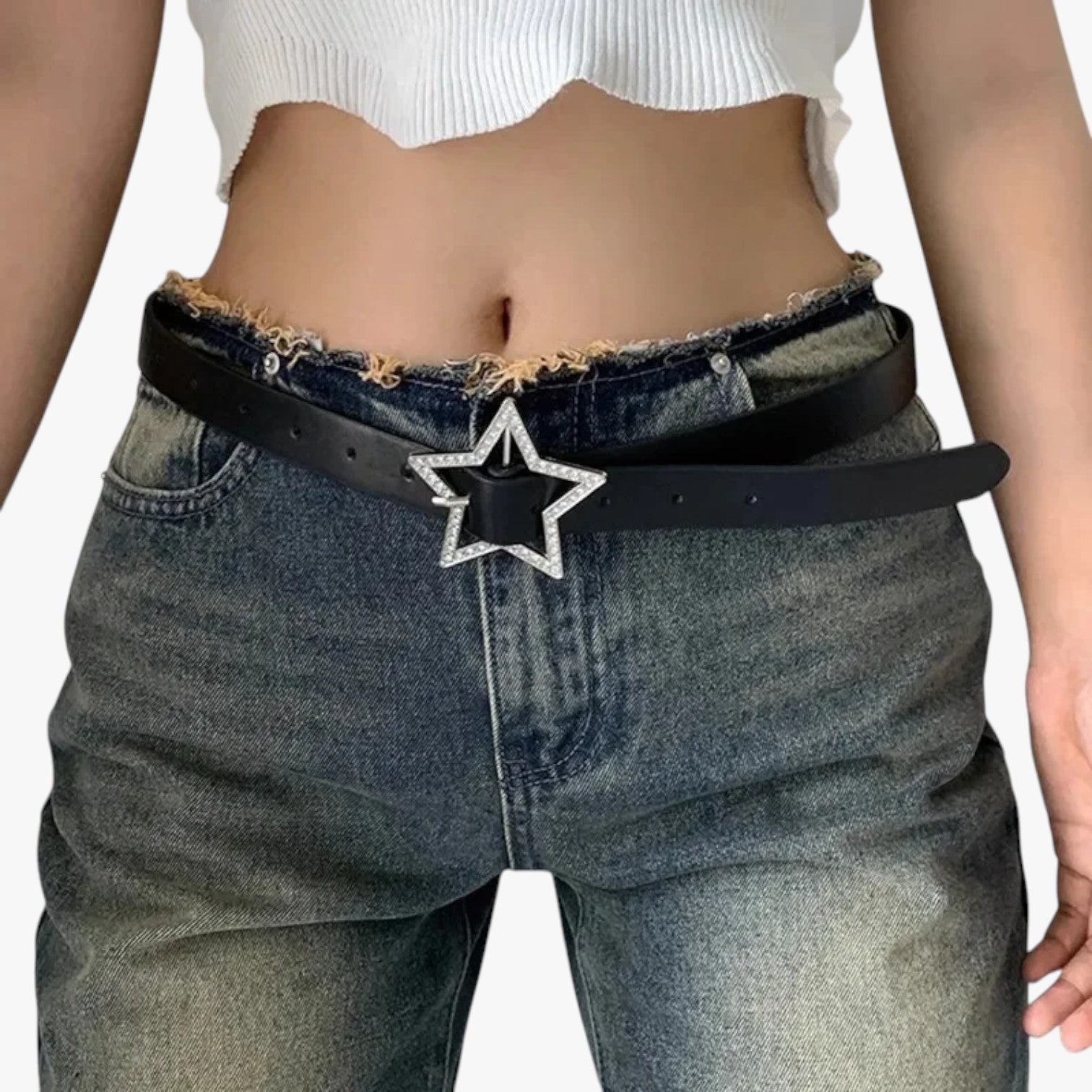 Cintura rosa in pelle con fibbia retrò e diamanti scintillanti - - Belts cintura cintura pelle diamanti fibbia pelle retr scintillanti waist belt for women Womens belt - Concept Palermo