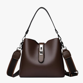 Borsa a tracolla in pelle per l'eleganza di tutti i giorni - Caffè - Bags borsa borsa tracolla eleganza giorni handbags Linen pelle tracolla Unisex women bags Women's handbags - Concept Palermo
