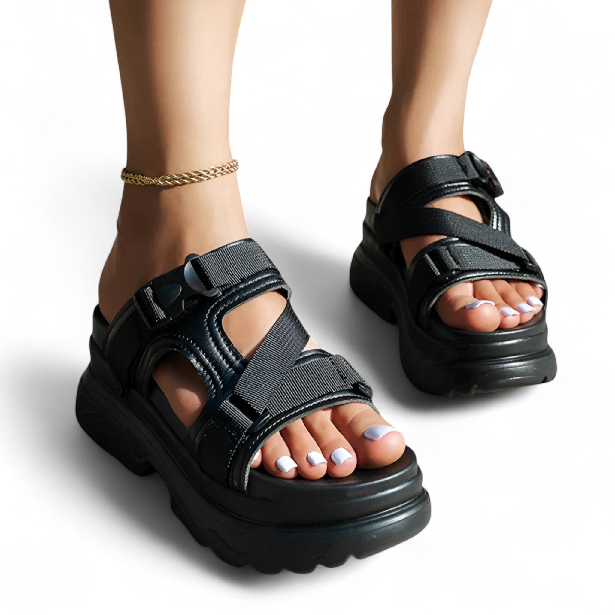 Sandalias con suela gruesa – cómodas y resistentes