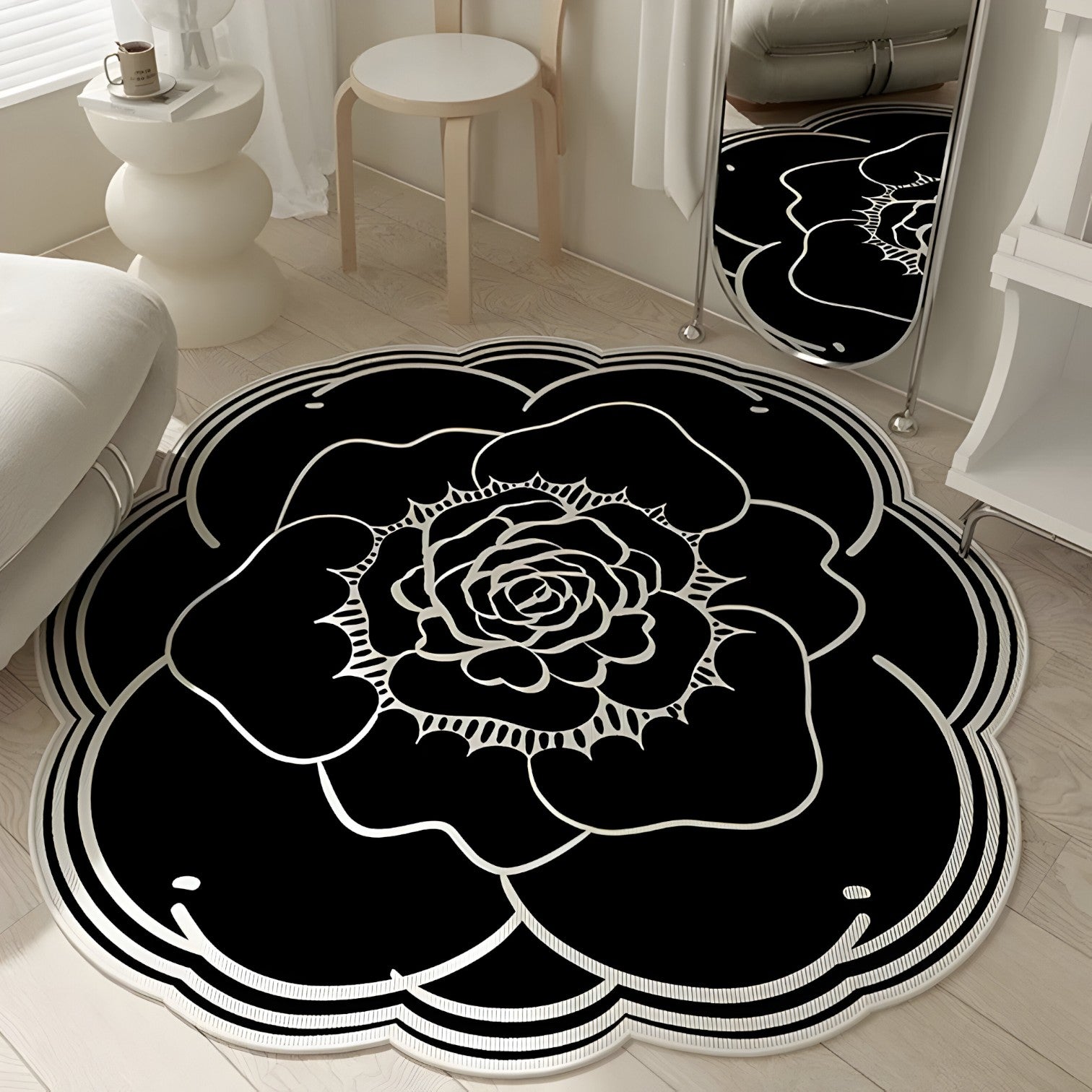 Tappeto in cristallo floreale – Morbido- Antiscivolo - - antiscivolo bedroom cristallo floreale Home home & garden home decor tappeto tappeto cristallo - Concept Palermo