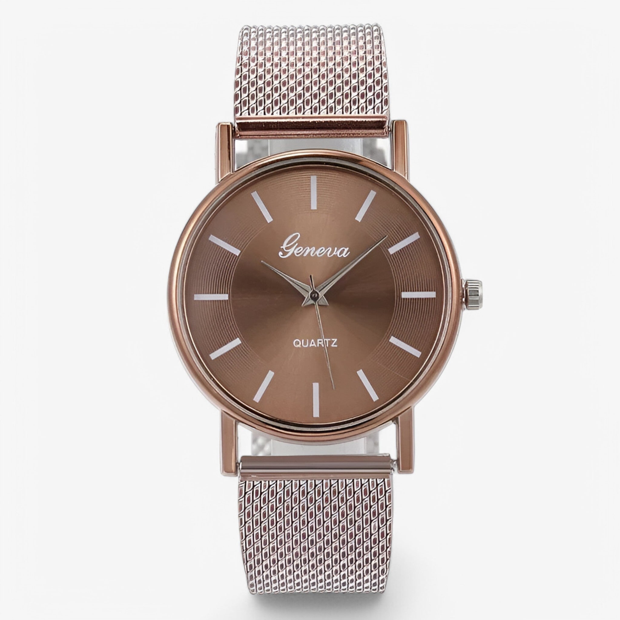 Orologio da Uomo in Oro Rosa con Quadrante a Cuore, Elegante e Moderno - Marrone-2 - cuore female watch orologio orologio quadrante quadrante uomo watch for women watches - Concept Palermo
