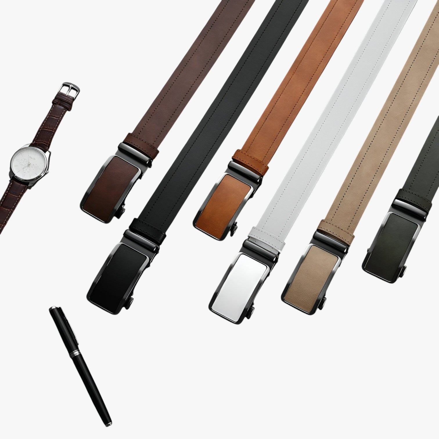 Cintura con fibbia automatica da uomo - Stile e comfort per ogni giorno - - automatica Belts belts for men cintura cintura fibbia comfort fibbia giorno mens accessory Mens belt ogni - Concept Palermo