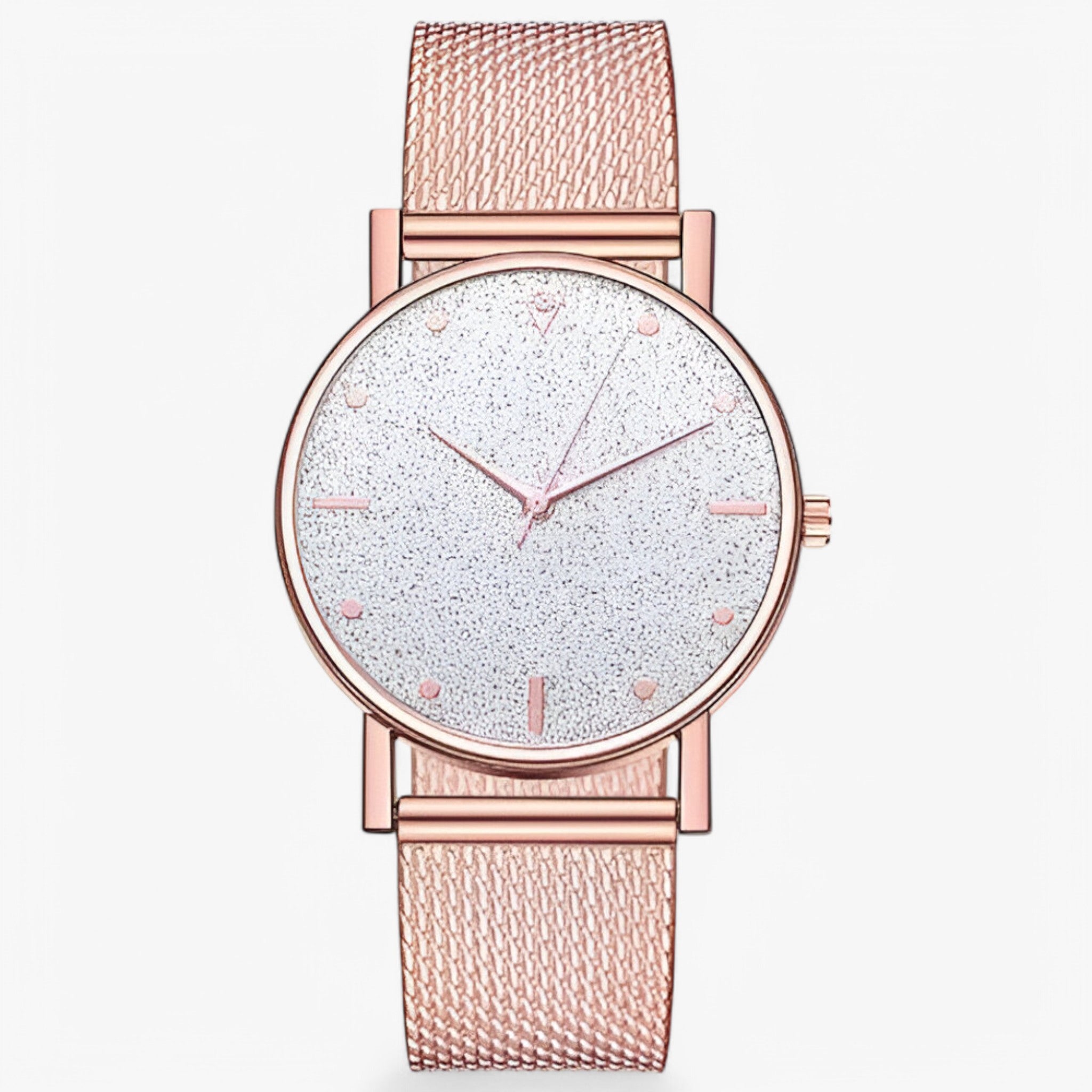 Orologio da Uomo in Oro Rosa con Quadrante a Cuore, Elegante e Moderno - Oro rosa bianca-3 - cuore female watch orologio orologio quadrante quadrante uomo watch for women watches - Concept Palermo