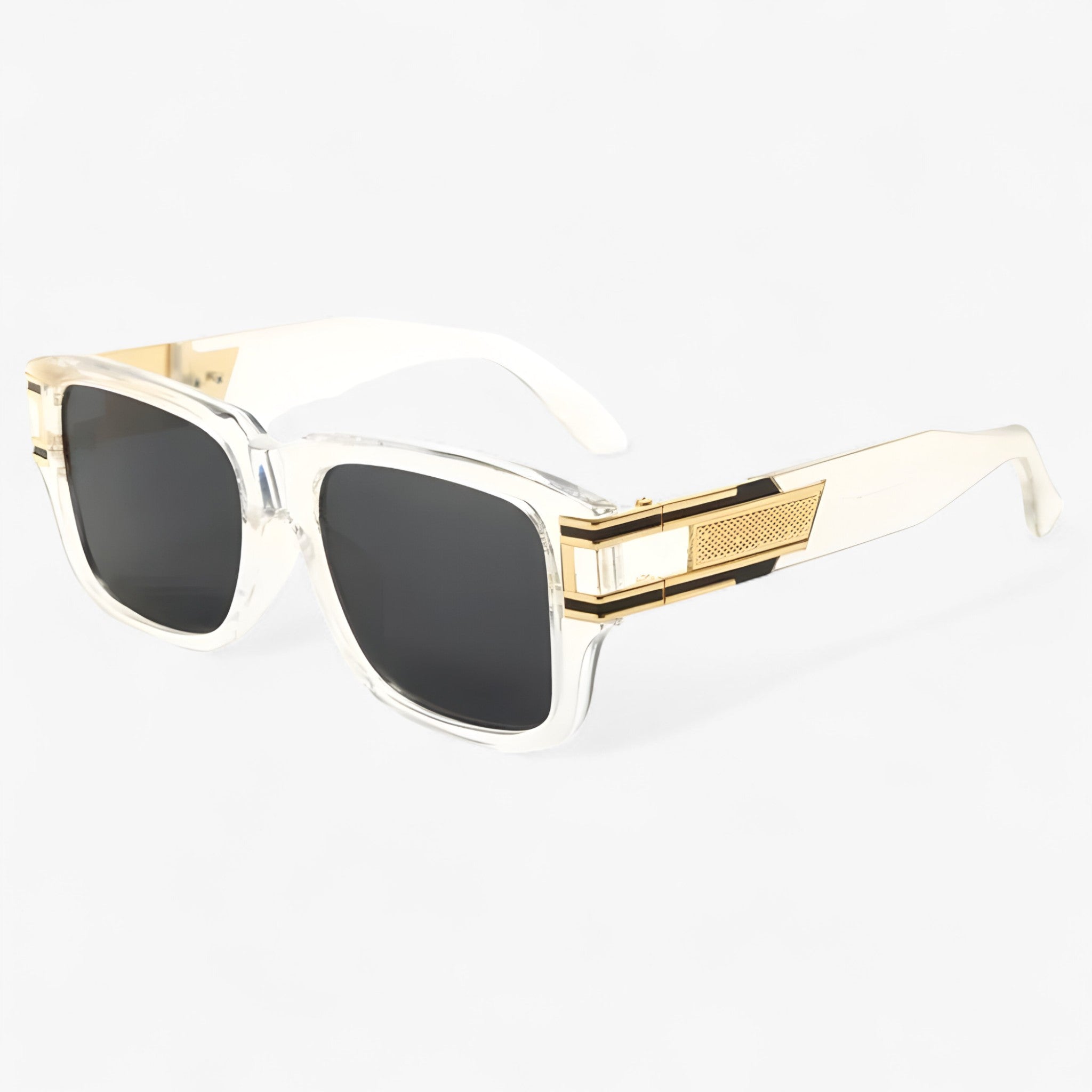 Occhiali da sole quadrati vintage con design a goccia Uomo - Bianco Grigio Come immagine - design Fashion Sunglasses goccia men sunglasses polarized mens sunglasses occhiali occhiali sole Polarized man sunglasses polarized sunglasses women quadrati sole Sunglasses sunglasses polarized men uomo - Concept Palermo