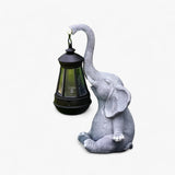 Decoratief beeld met zonne-lantaarn