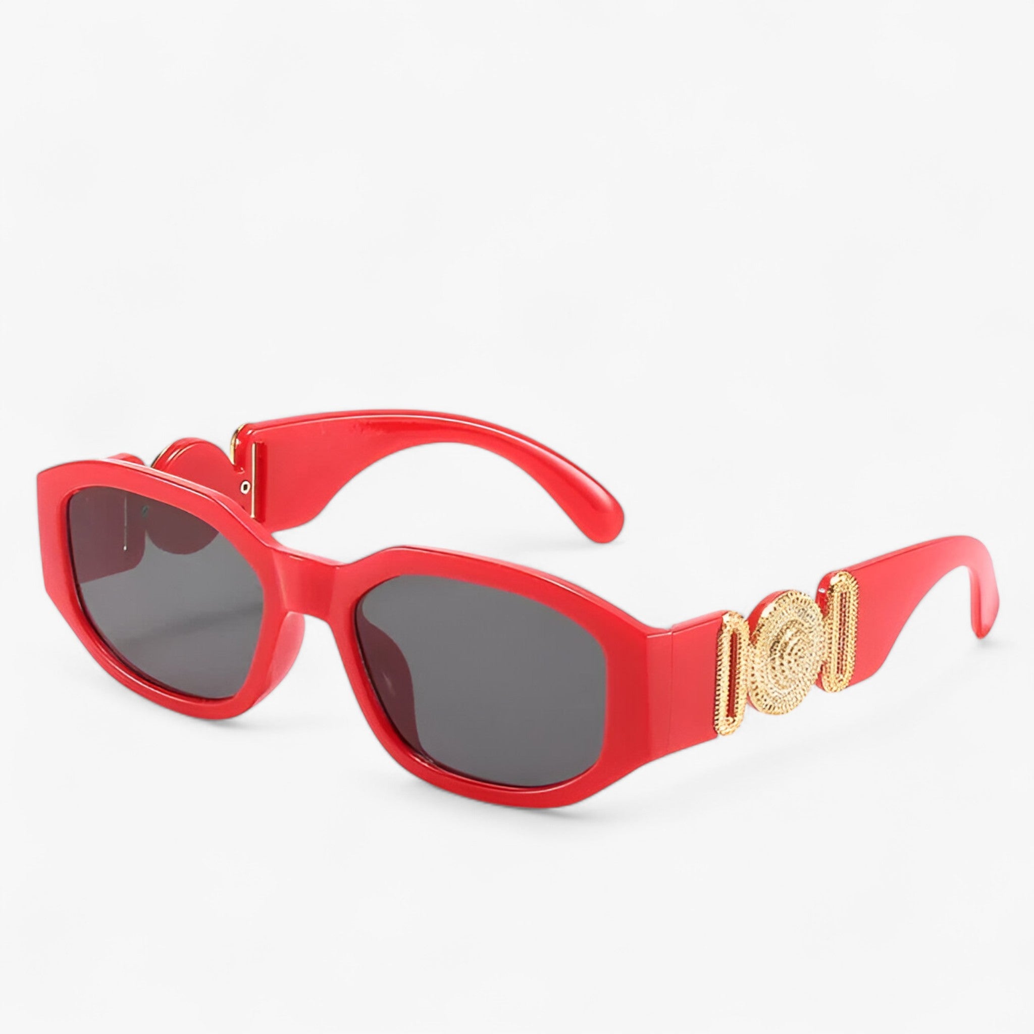 Occhiali da sole rettangolari piccoli da viaggio e stile vintage Uomo - Rosso As shown - Fashion Sunglasses men sunglasses polarized mens sunglasses occhiali occhiali sole piccoli Polarized man sunglasses rettangolari sole stile sunglasses sunglasses polarized men uomo - Concept Palermo