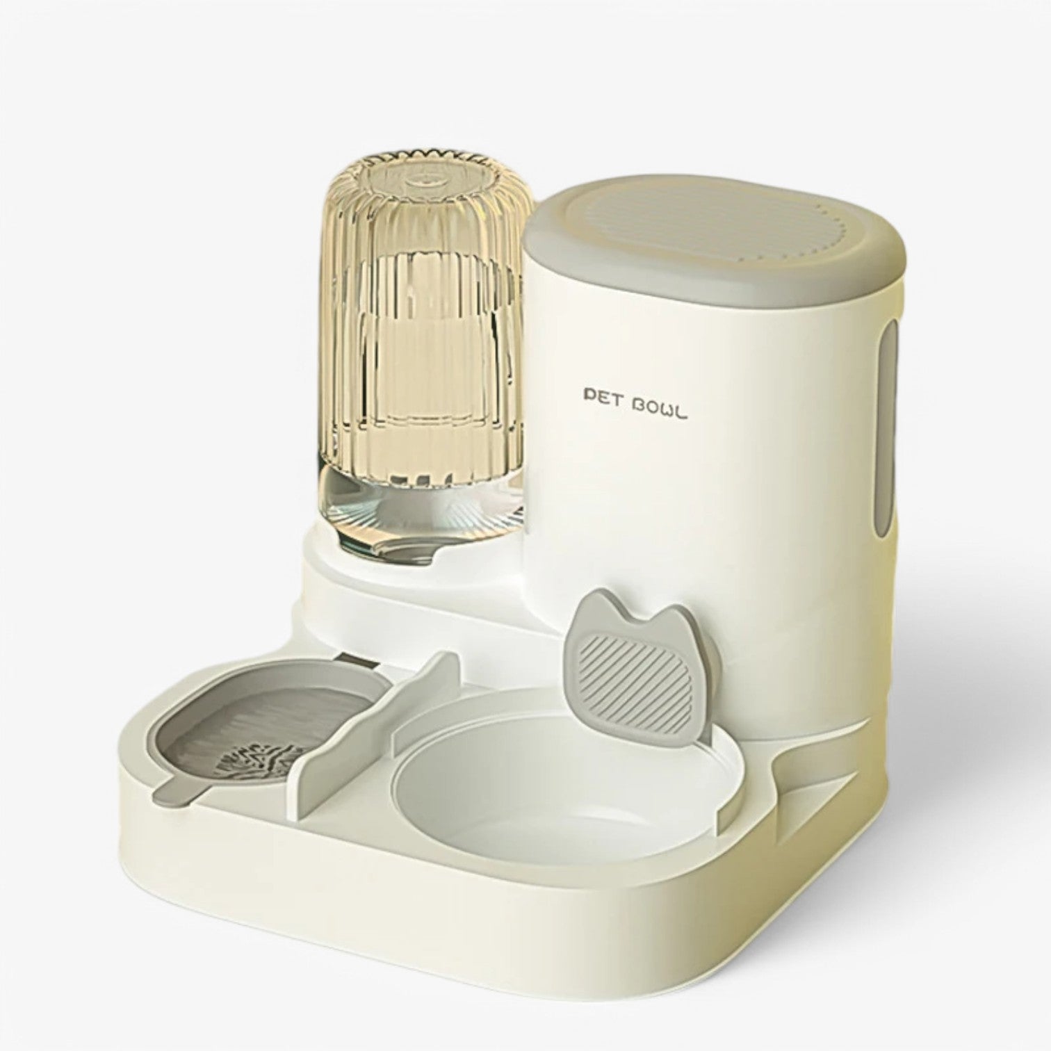 Distributore Automatico di Cibo – Sempre Acqua e Cibo Fresco - Grigio-standard - acqua automatico cibo distributore distributore automatico fresco pet PET SUPPLIES pets & supplies sempre - Concept Palermo