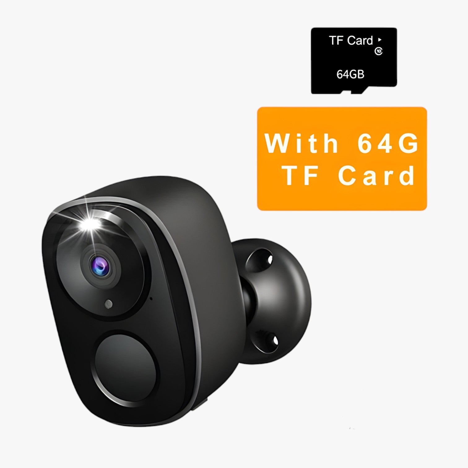 Telecamera Wireless Esterno 2K Colori, Visione Notturna Avanzata, Rilevamento Umano AI, Audio Bidirezionale - BW4-B 64G Scheda USB - camera gadget gadgets intelligente lino notturna rilevazione uomo visione wireless - Concept Palermo