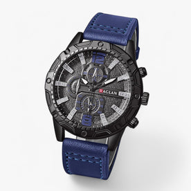 Orologio da Polso in Pelle per Uomini Uomo - Blu - Linen Men mens accessory orologio orologio polso pelle polso uomini uomo watch watch for men watches - Concept Palermo