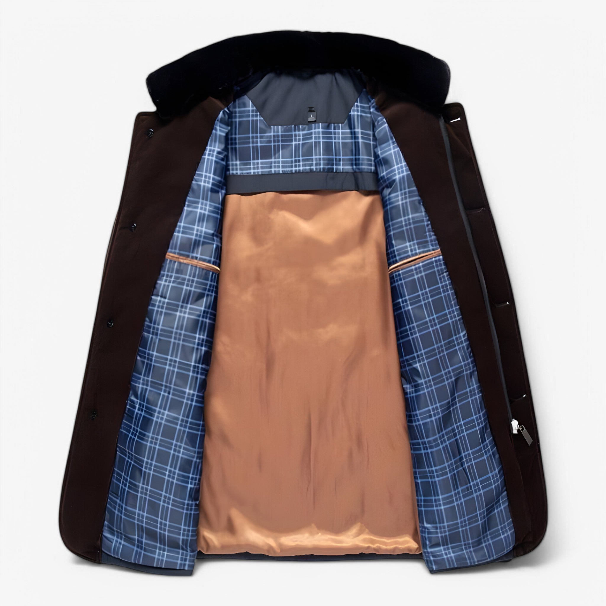 Giacca Uomo Nera Elegante in Tessuto Tecnico Termico - - giacca giacca uomo men's coats & jackets tecnico termica tessuto uomo - Concept Palermo