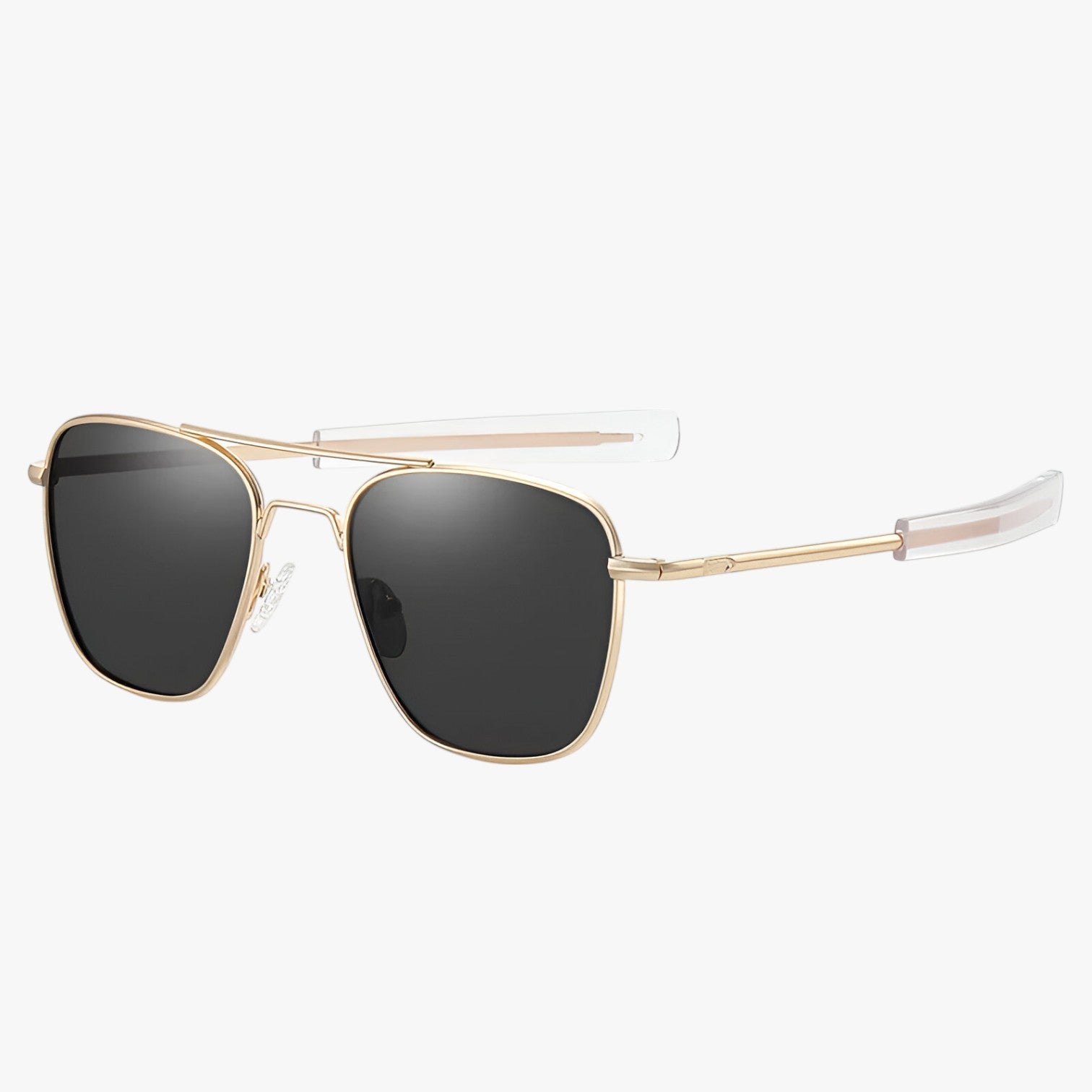 Occhiali da Sole Uomo Vintage in Metallo Leggero, Design Classico - Nero Oro Polarizzato - Fashion Sunglasses leggero mens sunglasses metallo occhiali occhiali sole sole sunglasses uomo vintage - Concept Palermo