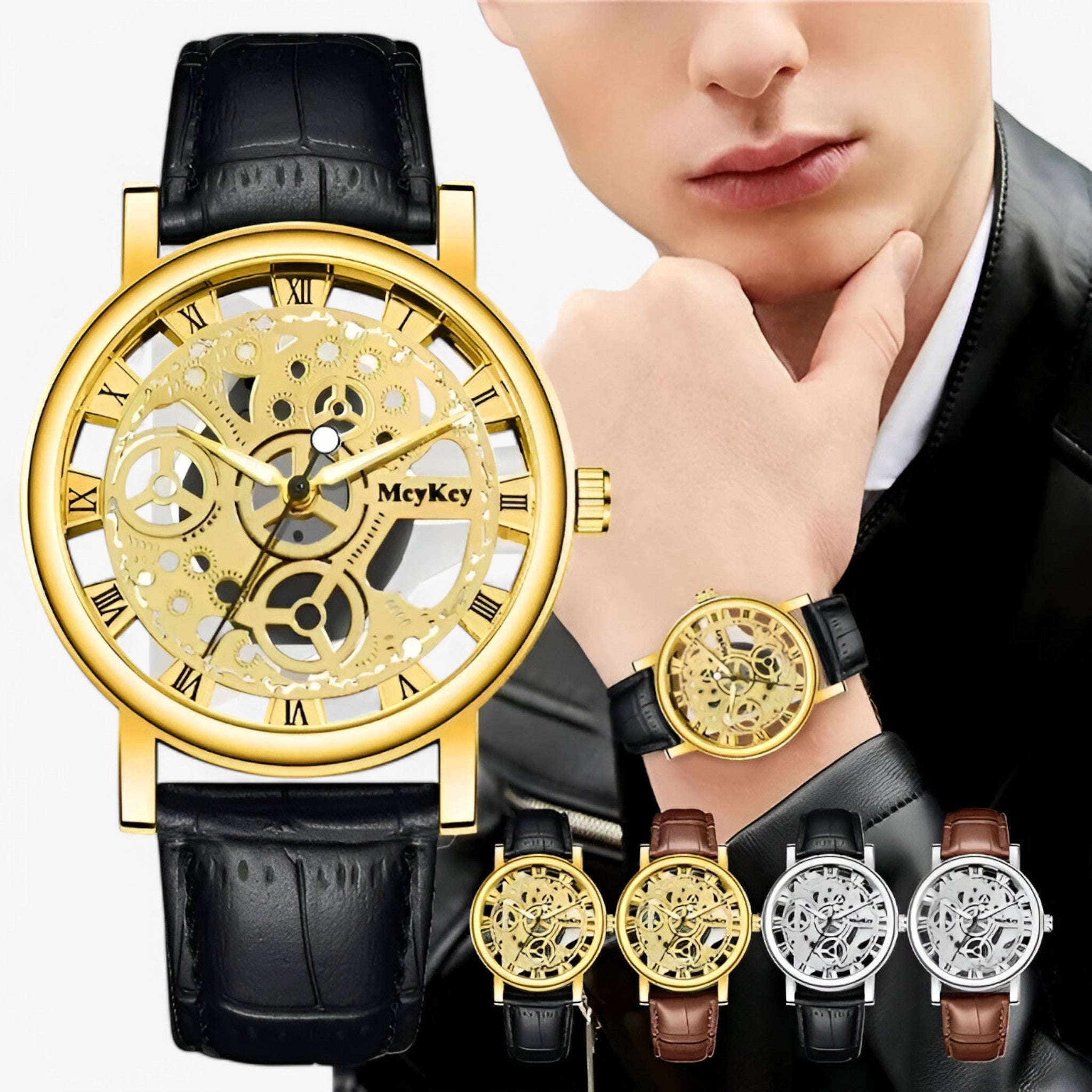 Orologio al quarzo con cinturino traforato Uomo - - cinturino men watch orologio orologio quarzo quarzo traforato uomo watch for men watches - Concept Palermo
