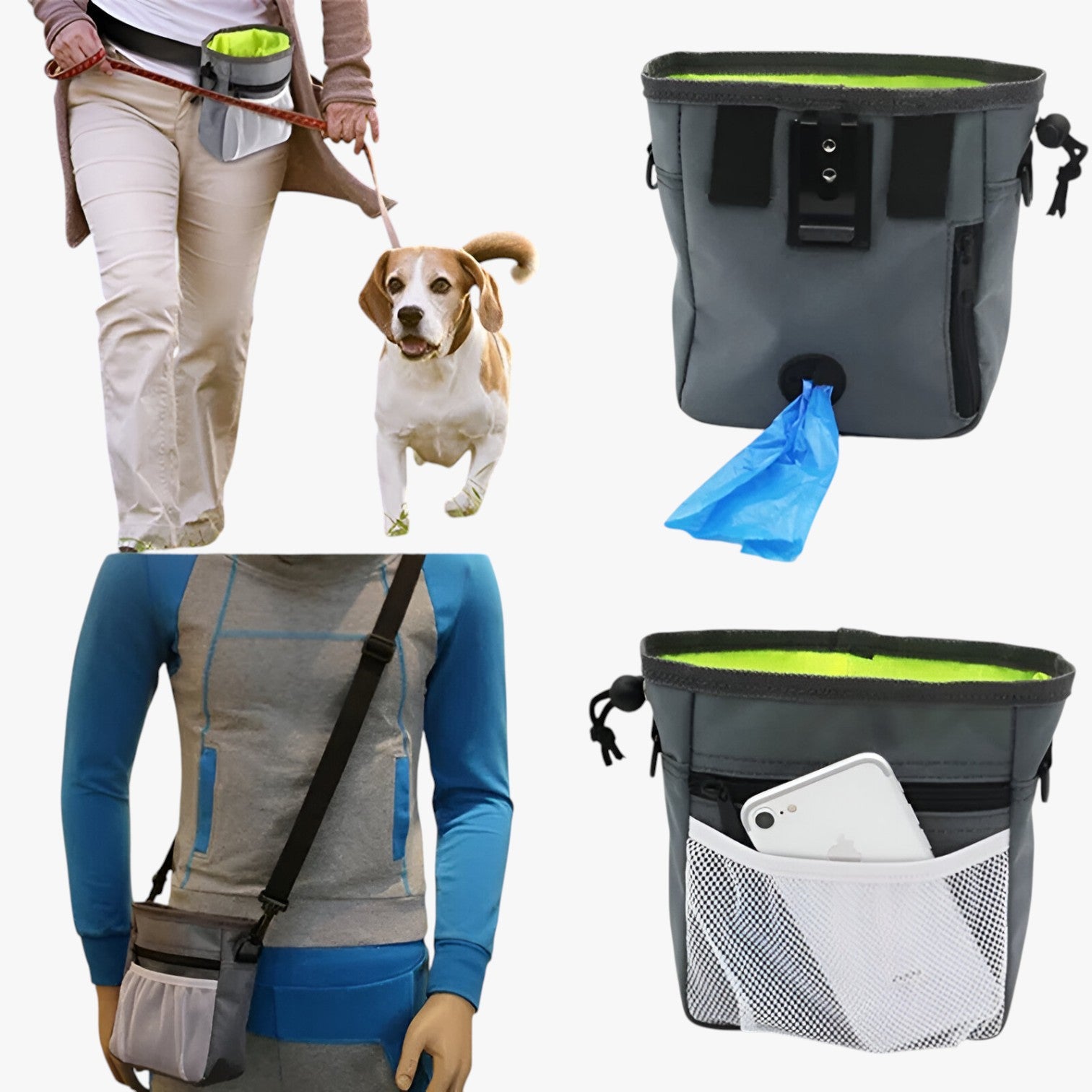 Borsa multifunzionale per cani per passeggiate e addestramento - - addestramento borsa borsa multifunzionale cani multifunzionale passeggiate pet pet accessories PET SUPPLIES petproduct pets & supplies - Concept Palermo
