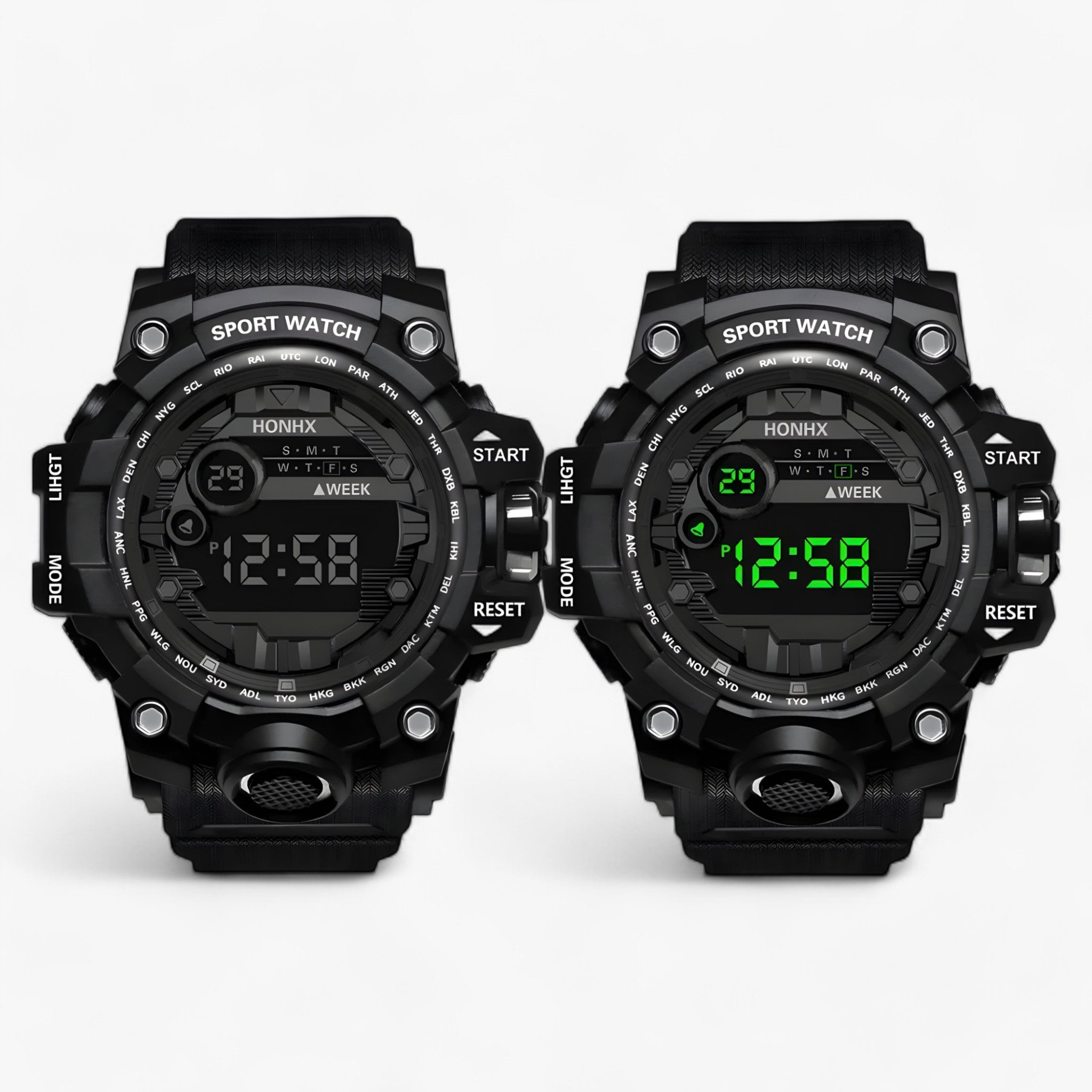 Orologio LED Stort - per sport e allenamento Uomo - - accessoires allenamento gadgets horloges orologio orologio stort sport stort uomo verlichting watches - Concept Palermo