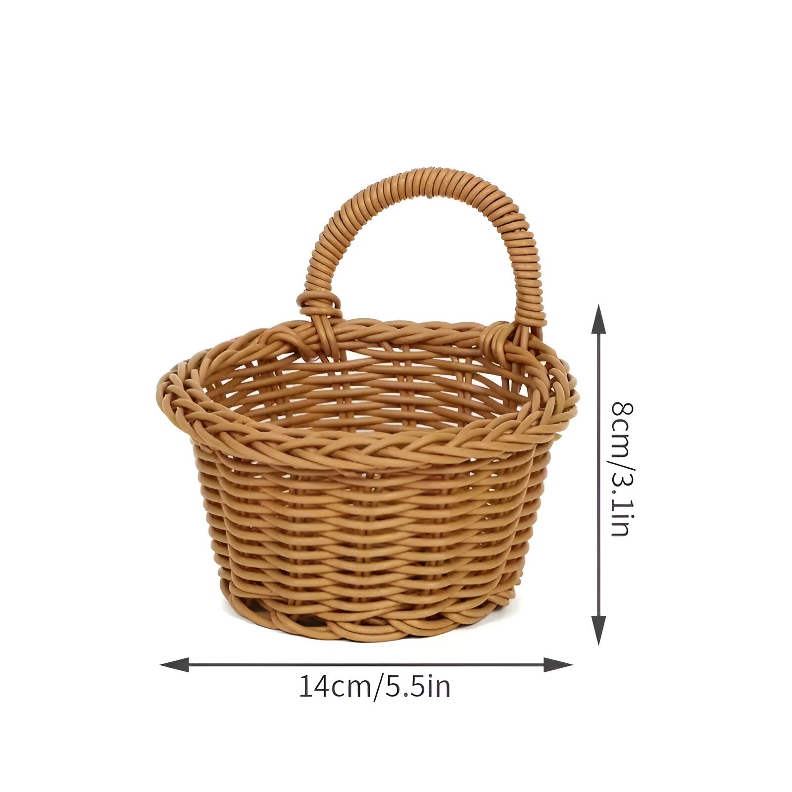 Cestino da appendere intrecciato - 14cmX8cm - appendere cestino cestino appendere home & garden huis & tuin intrecciato - Concept Palermo