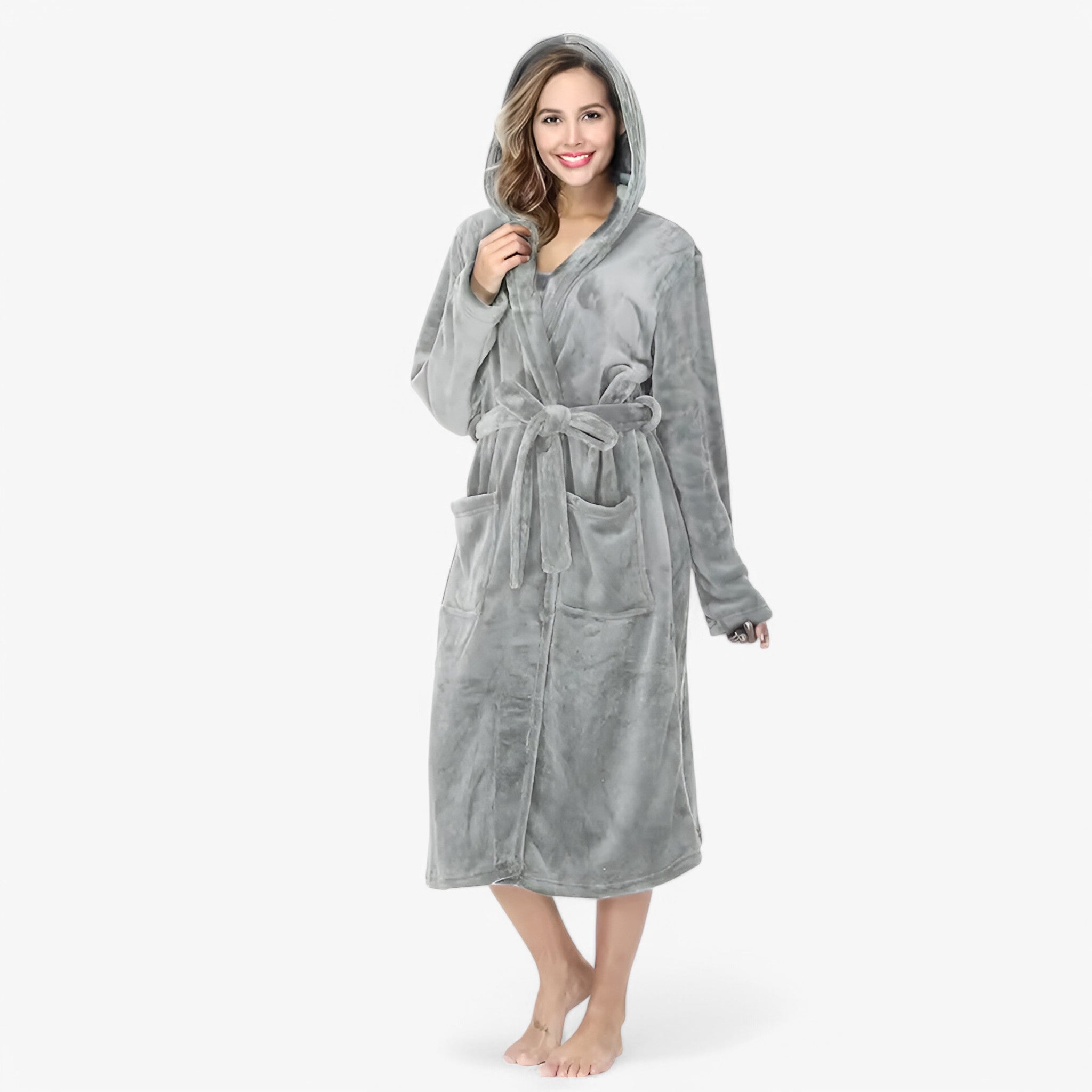 Accappatoio in Fleece Morbido e Caldo Donna - - accappatoio accappatoio fleece amalie | accappatoio in fleece morbido e caldo - € caldo donna fleece - Concept Palermo