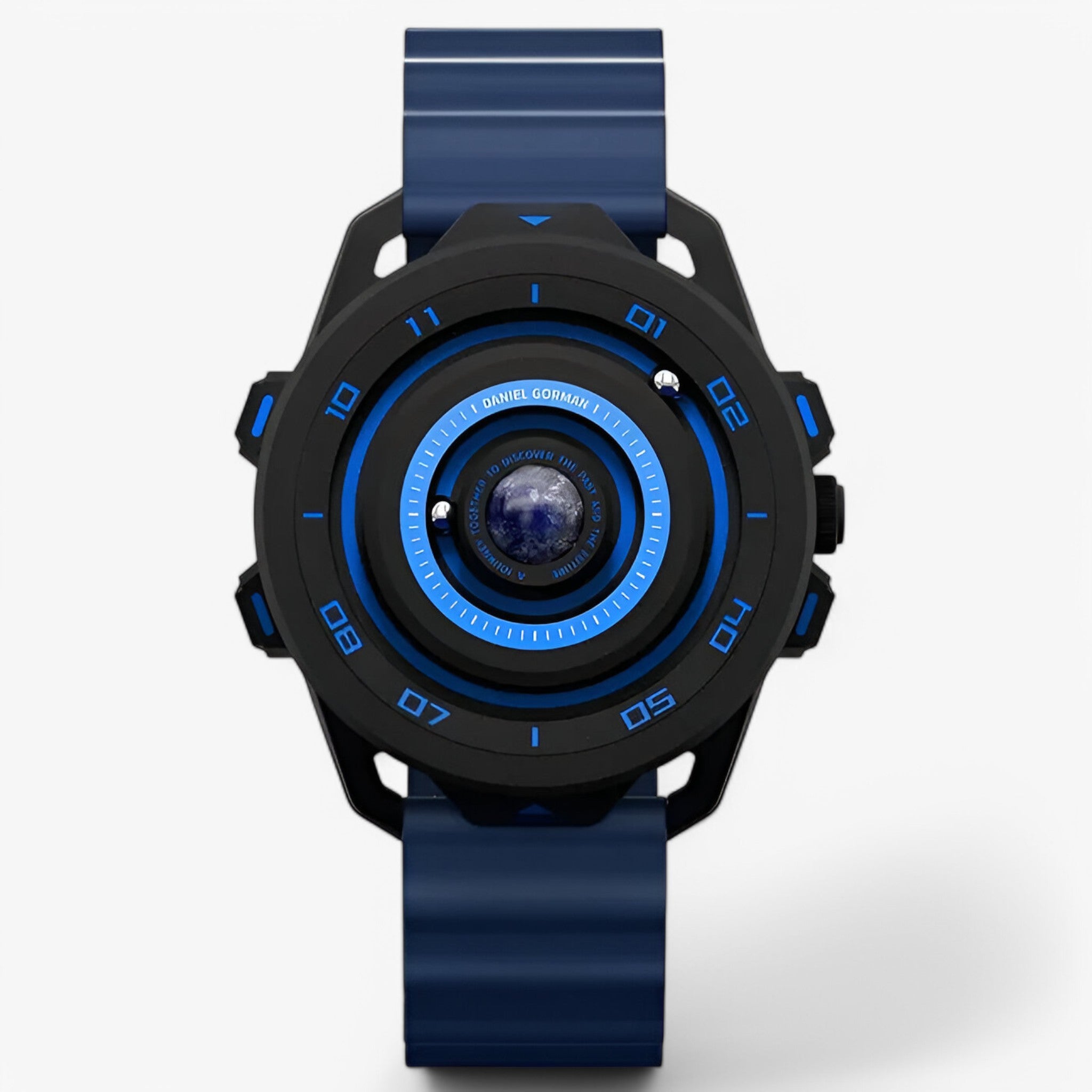 Orologio Sportivo al Quarzo con Design Magnetico Rosso Uomo - Blu - design magnetico mens watch orologio orologio sportivo quarzo sportivo uomo watch for men watches - Concept Palermo
