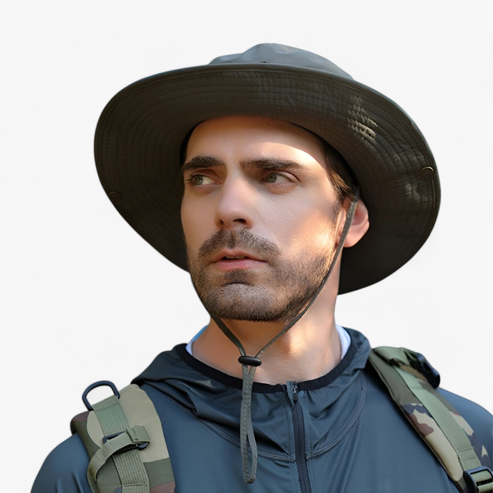 Cappello Impermeabile Anti-UV Uomo, Protezione Solare UPF 50+, Traspirante, per Pesca/Trekking - - anti cappello cappello impermeabile impermeabile Mens fashion Mens hat uomo - Concept Palermo