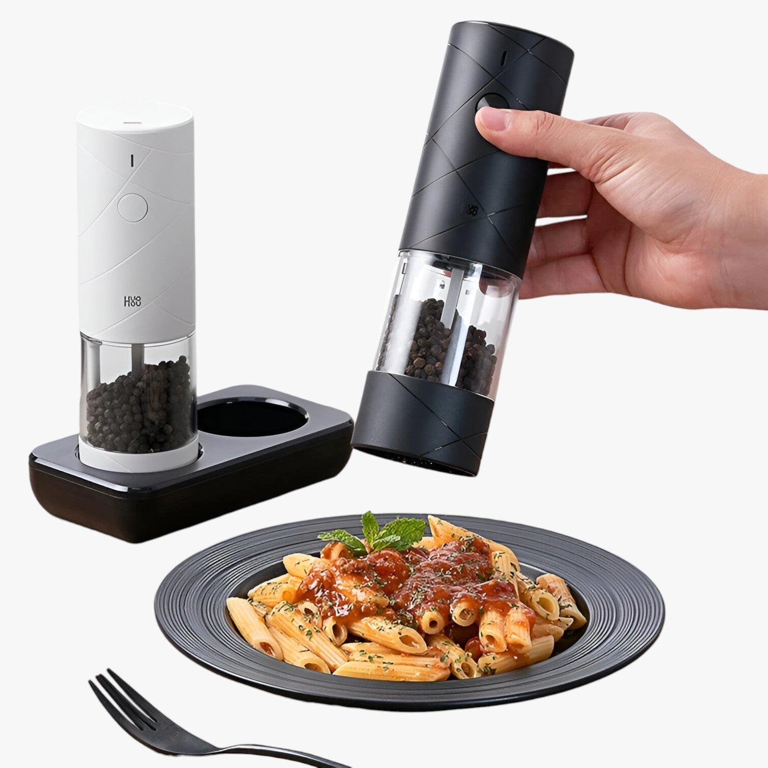 Macina pepe e elettrico con LED e 6 impostazioni di macinatura Uomo - - elettrico impostazioni Kitchen kitchen & dining kitchen accessory kitchen gadgets macina macina pepe macinatura pepe uomo - Concept Palermo