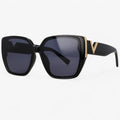 Gafas de sol vintage con espejo en forma de V para hombre