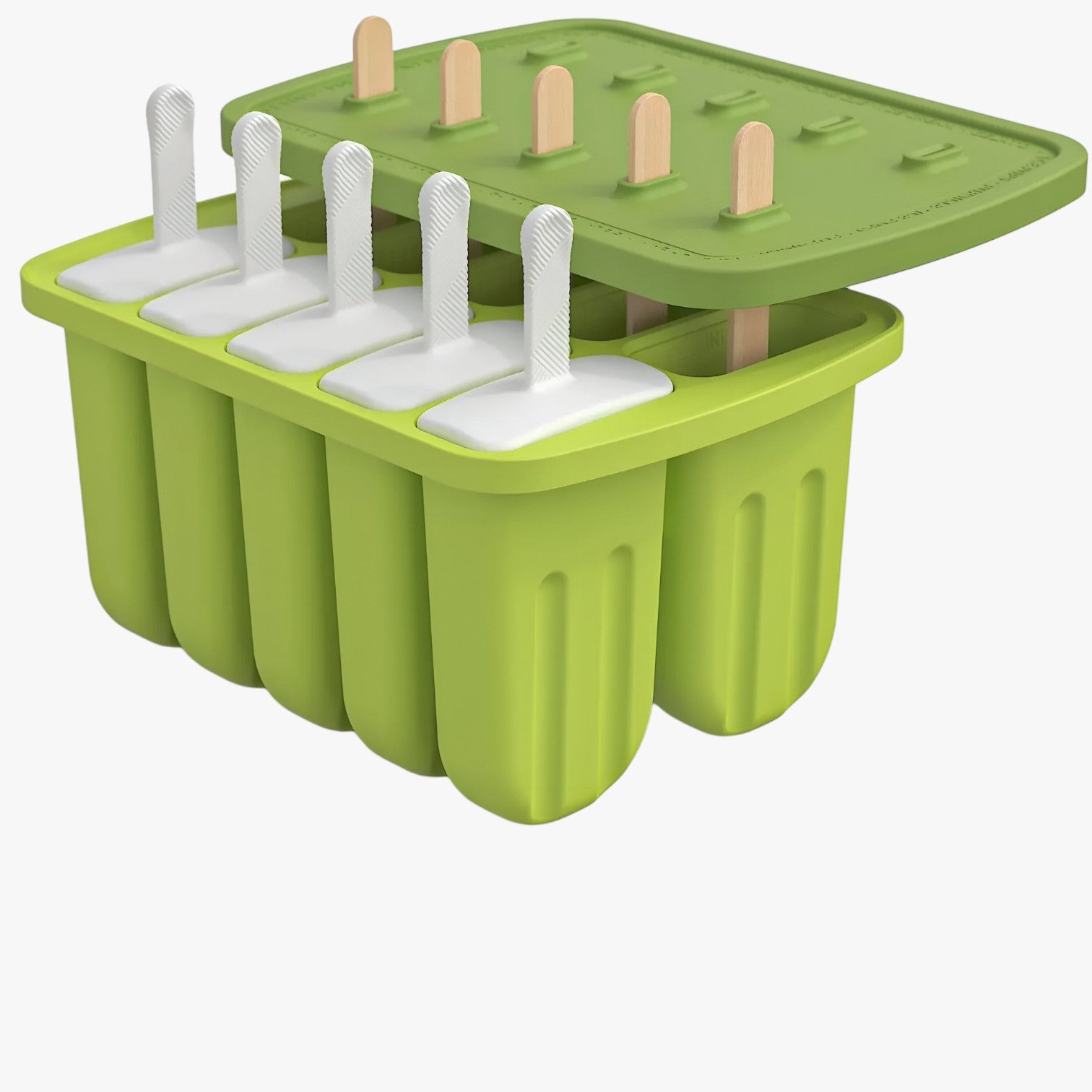 Stampi per Gelato Estivi – Facili Gelati Fai-da-te per Snack Rinfrescanti Uomo - 10 grid-verde - estivi facili gelati gelato Kitchen kitchen & dining kitchen accessory kitchen tools rinfrescanti snack stampi - Concept Palermo