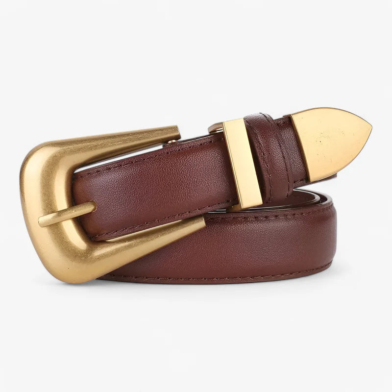 Cintura a fibbia - Confortevole e alla moda Pelle - Caffè 100cm - alla cintura cintura fibbia confortevole fibbia moda pelle women's belt - Concept Palermo