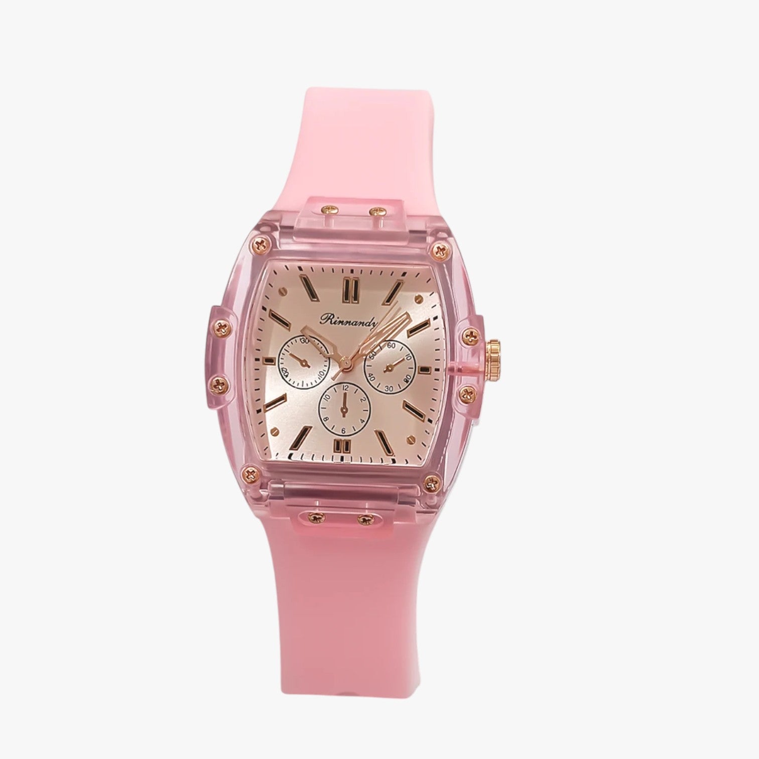 Orologio da donna e comodo con cinturino in silicone - Rosa - cinturino donna ladies watch orologio orologio donna silicone watch watch for women watches women watch - Concept Palermo