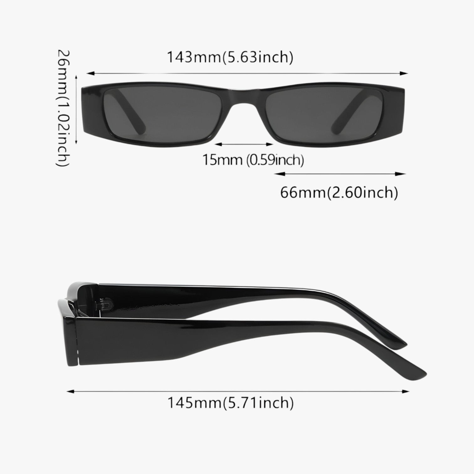 Retro Slim Cat-Eye Occhiali da sole – Stile audace, protezione UV - - audace Fashion Sunglasses occhiali polarized sunglasses women protezione Rectangular Sunglasses retro retro slim slim sole stile Sunglasses - Concept Palermo