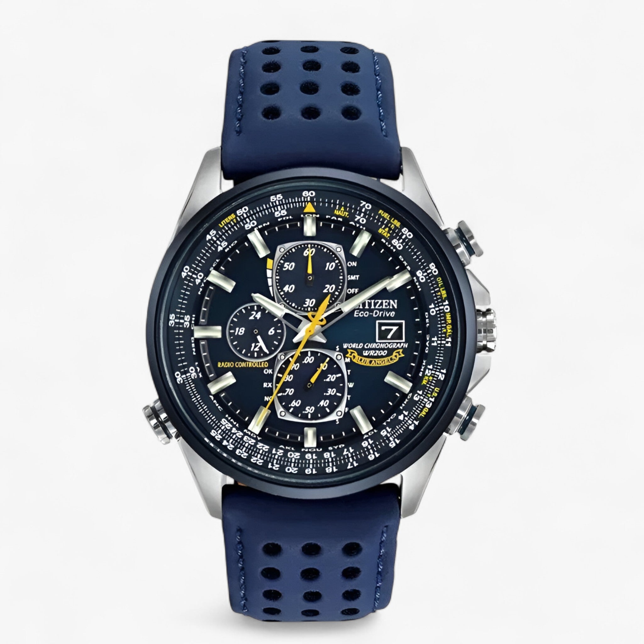 Orologio Cronografo Uomo MultiSteel 42mm, Acciaio Argento con Quadrante Blu Elegante - Cintura blu a 4 bottoni - acciaio cronografo multisteel orologio orologio cronografo uomo vero watches WATCHES FOR MEN - Concept Palermo